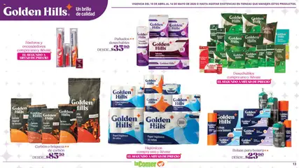 Vista previa de La Comer folleto Golden Hills, nuevo folleto de la tienda, válido en México a partir del 10.04.2026 | Página: 13