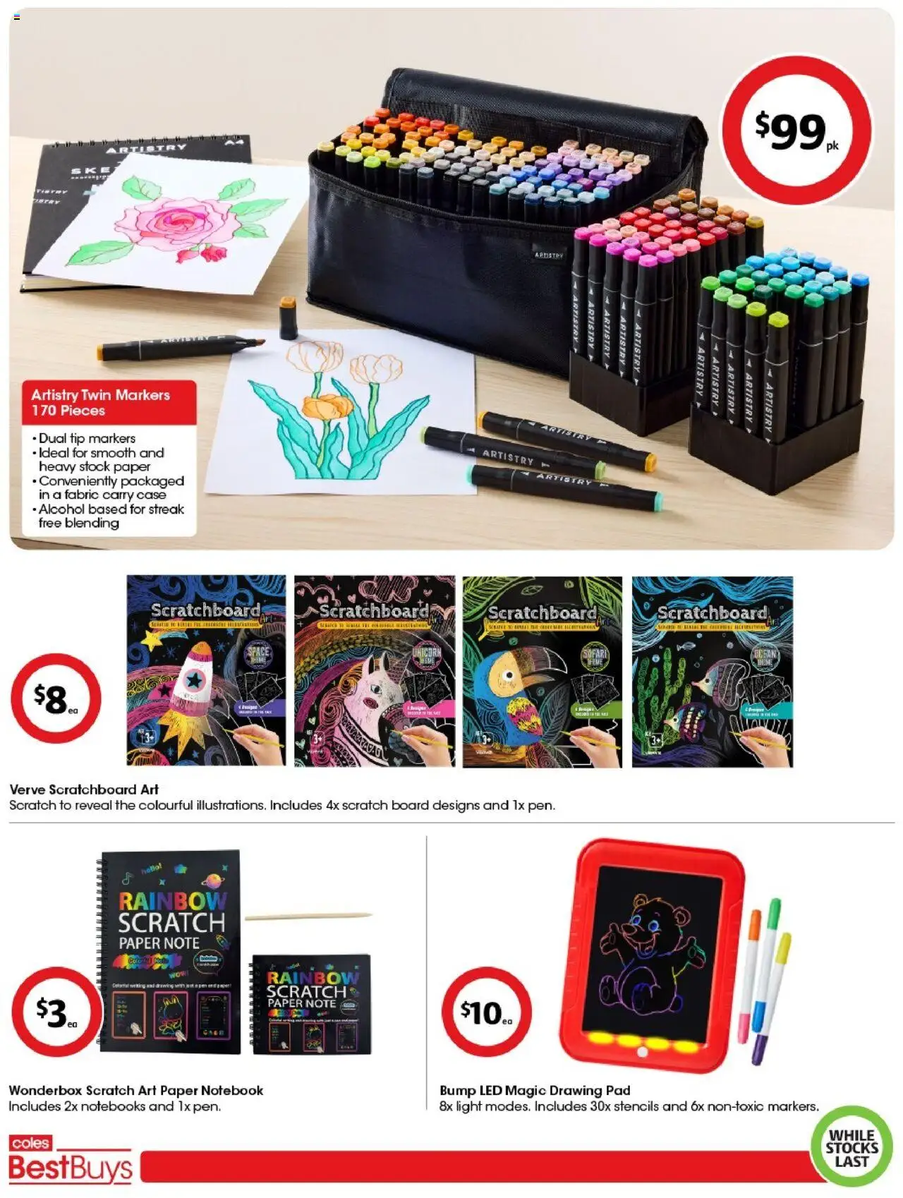 Coles catalogue - valid from 04.07.2025 | Page: 5 | Products: Light, Notebook, Case