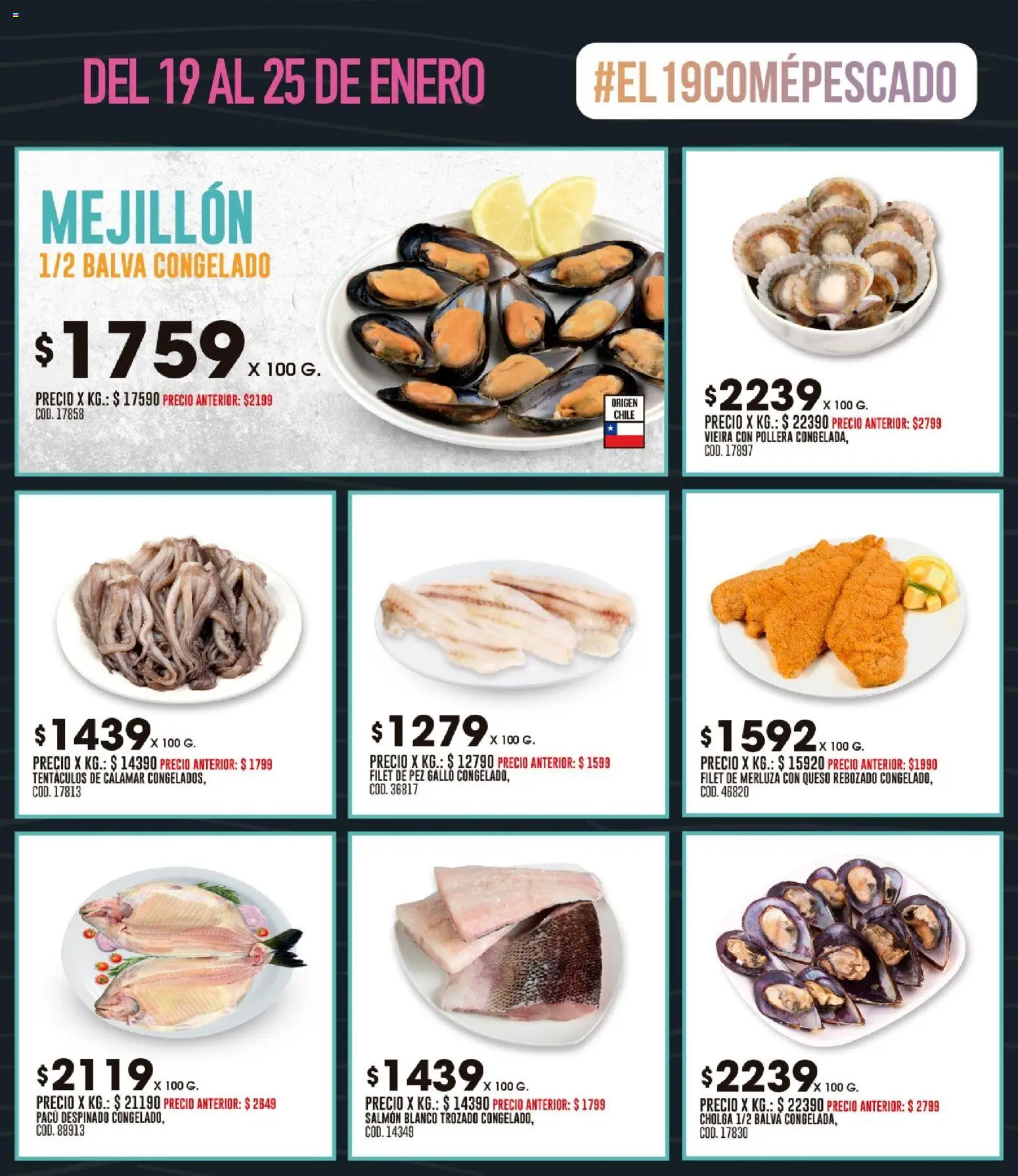 Coto - Ofertas │ válido desde el 19.01.2026 | Página: 3 | Productos: Pollera, Queso, Pez