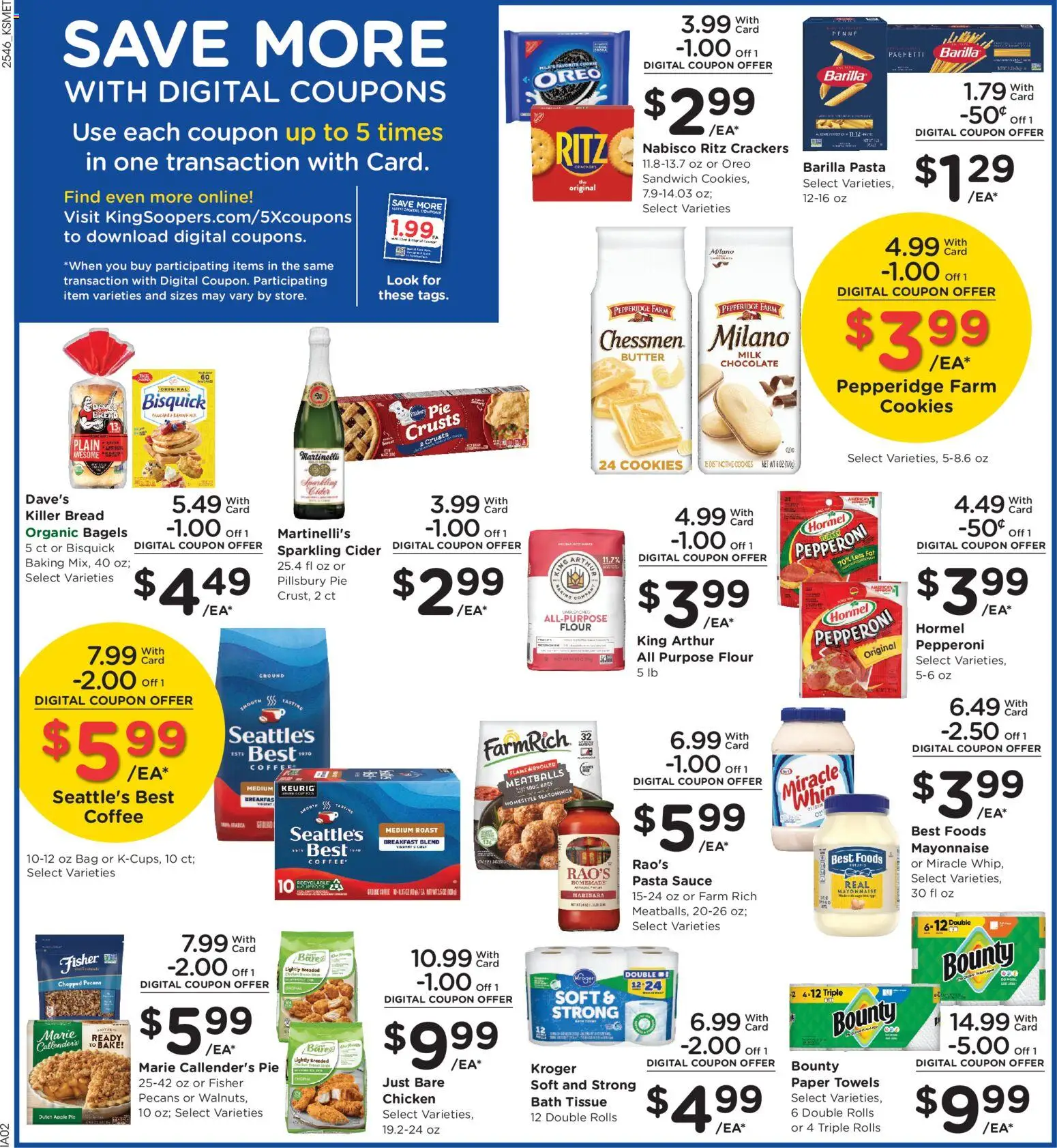 King Soopers Weekly Ad - valid from 17.12.2025 | Page: 8 | Products: Cider, Milk, Bread, Mayonnaise