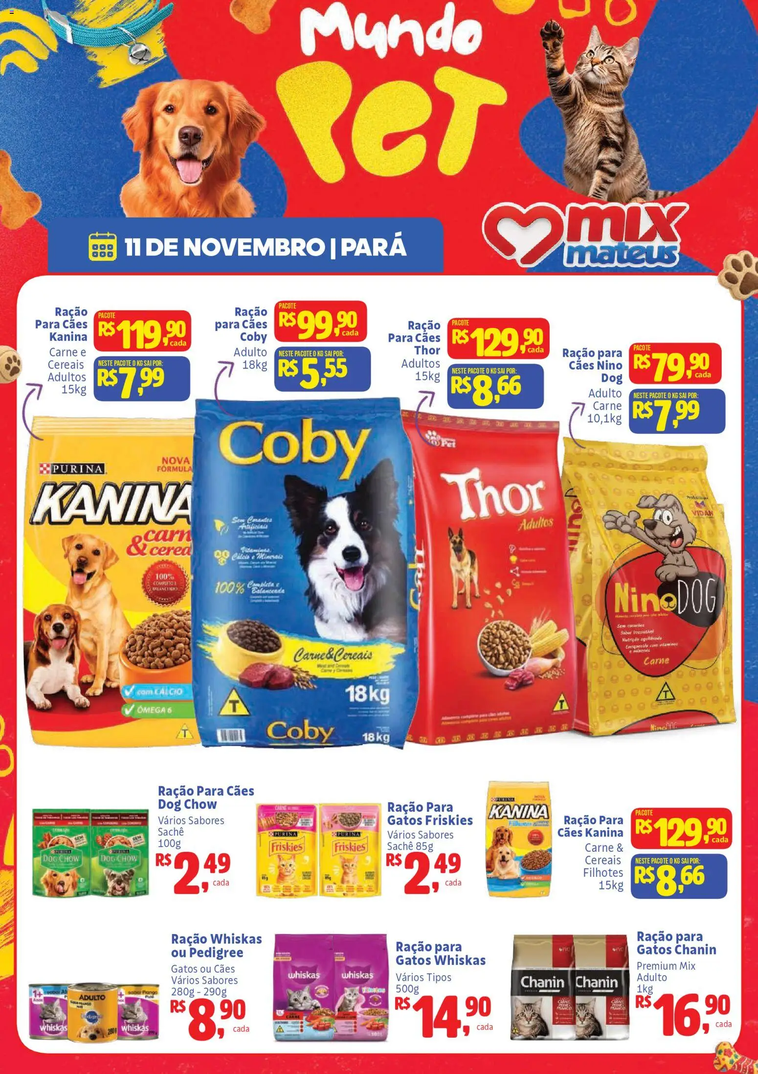 Mateus Folheto - válido de 11.11.2025 | Página: 1 | Produtos: Carne, Cereais, Cálcio, Frango
