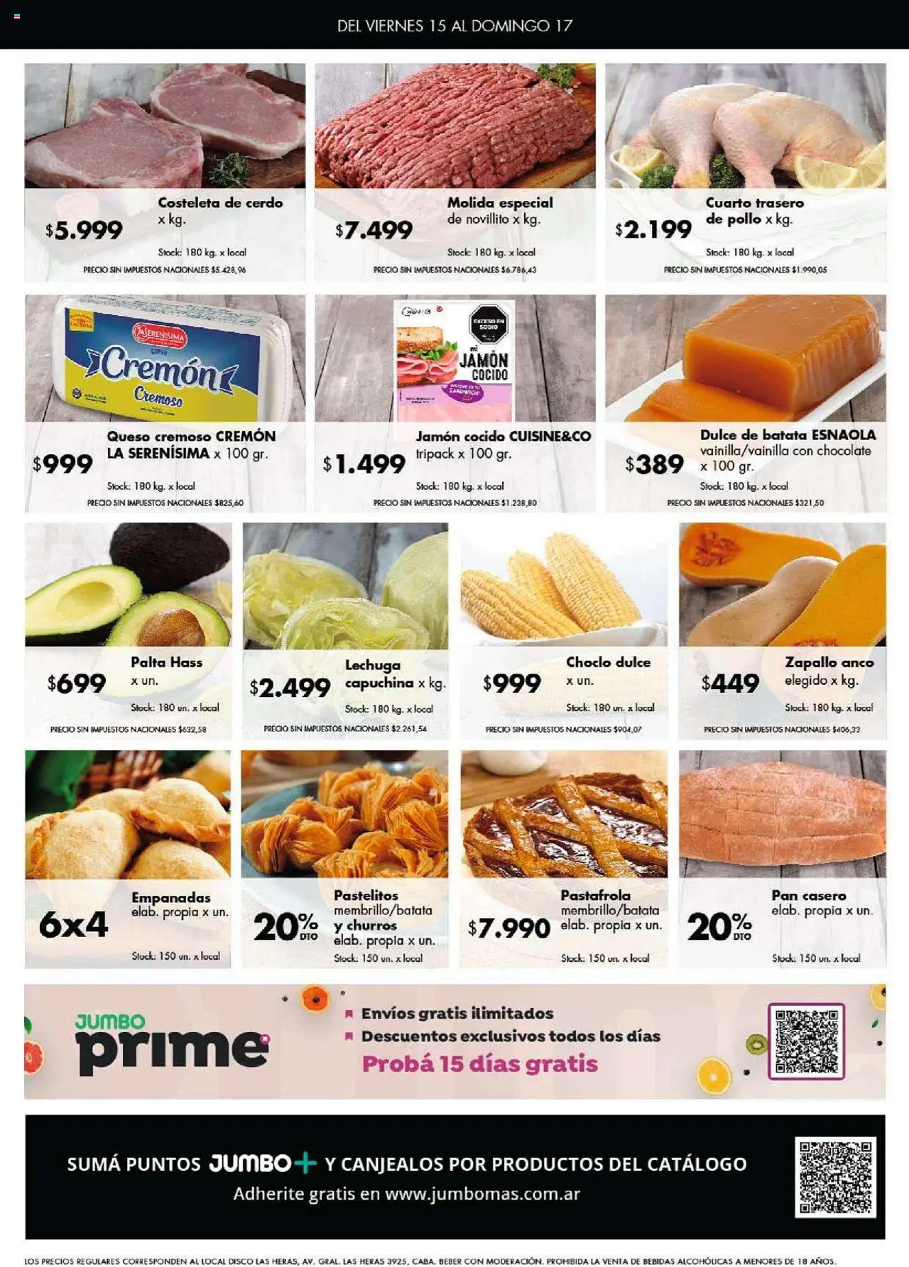 Disco ofertas - Córdoba │ válido desde el 14.08.2025 | Página: 7 | Productos: Choclo, Zapallo, Jamón, Cerdo