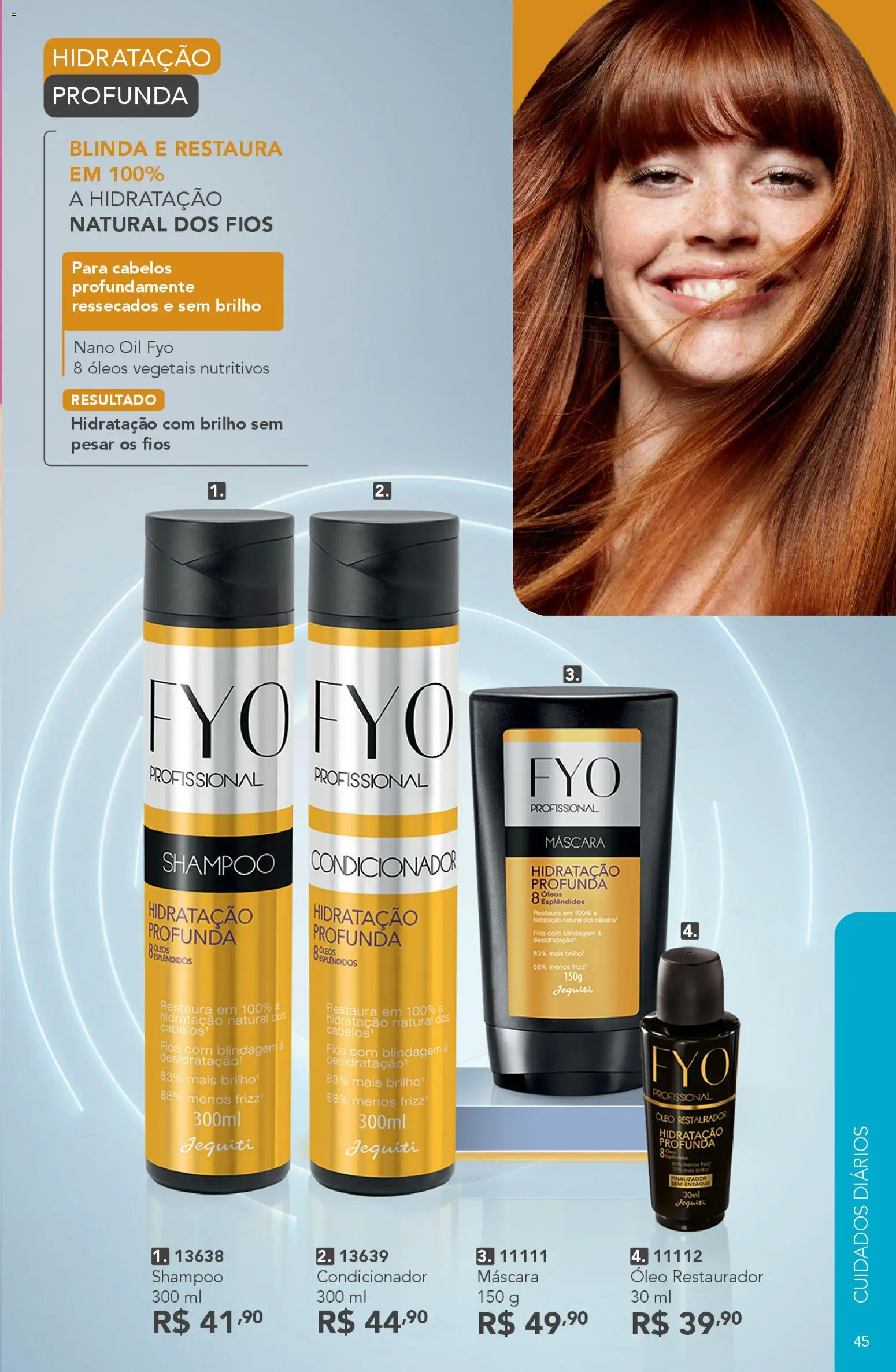 Jequiti Folheto - válido de 30.01.2026 | Página: 45 | Produtos: Shampoo, Condicionador, Óleo