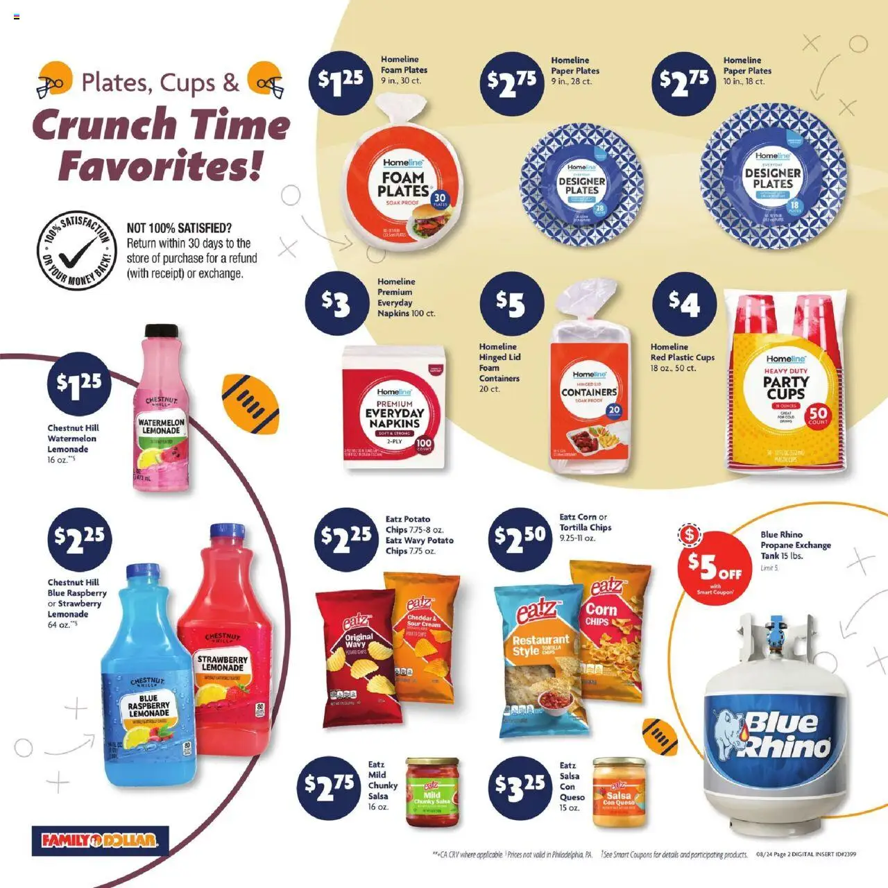 Family Dollar Weekly Ad - valid from 24.08.2025 | Page: 3 | Products: Corn, Chips, Watermelon, Raspberry