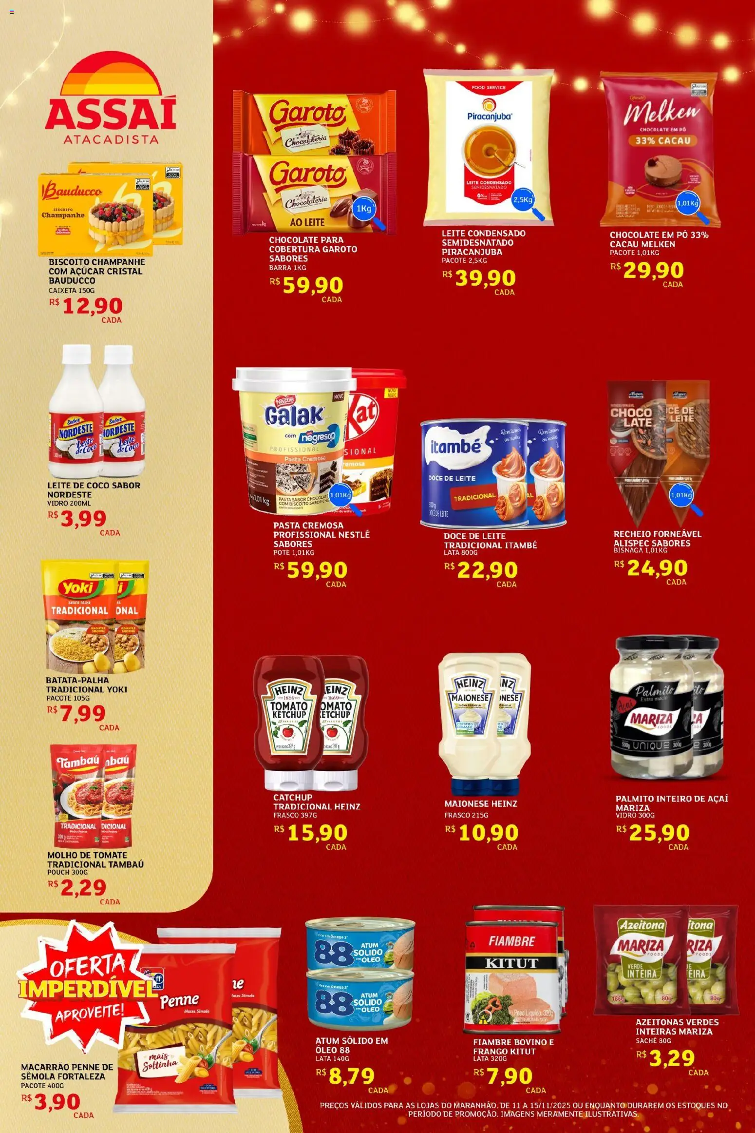 Assaí Atacadista Folheto - válido de 11.11.2025 | Página: 2 | Produtos: Pó, Óleo, Chocolate, Maionese