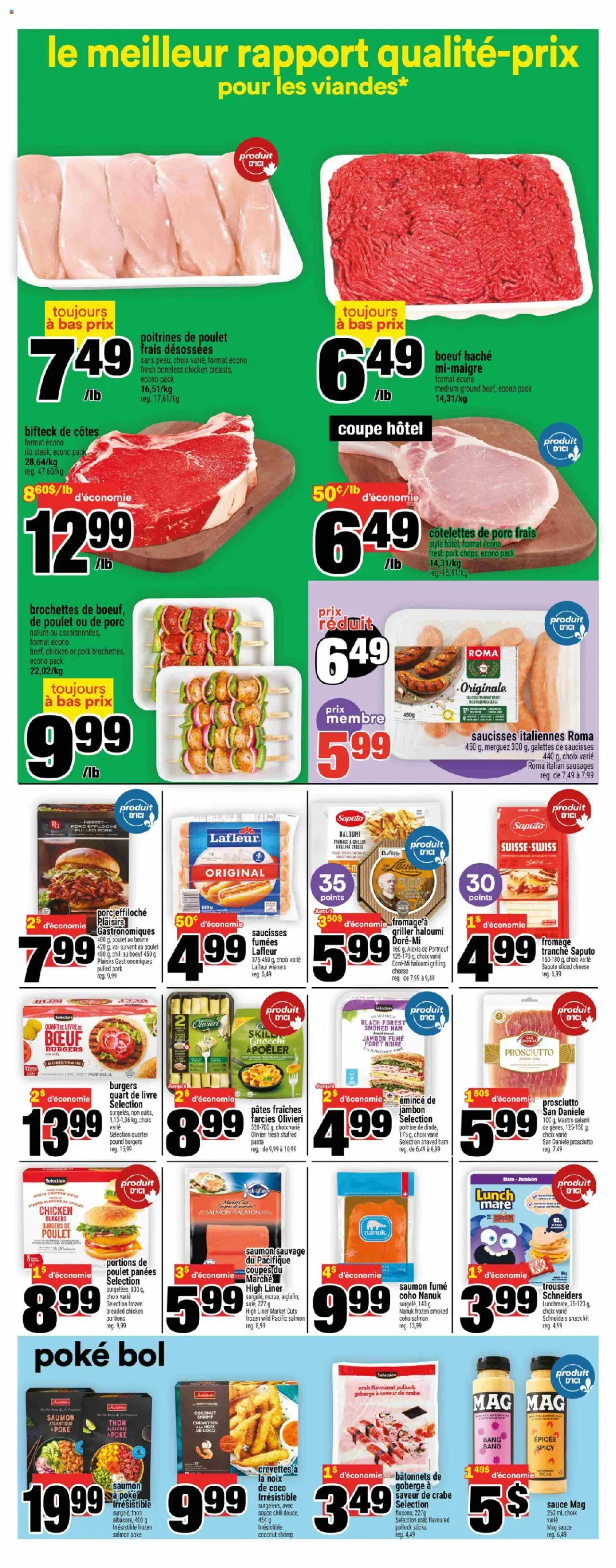 Super C flyer valid from 21.08.2025 | Page: 8 | Products: Cheese, Salami, Ham, Pork