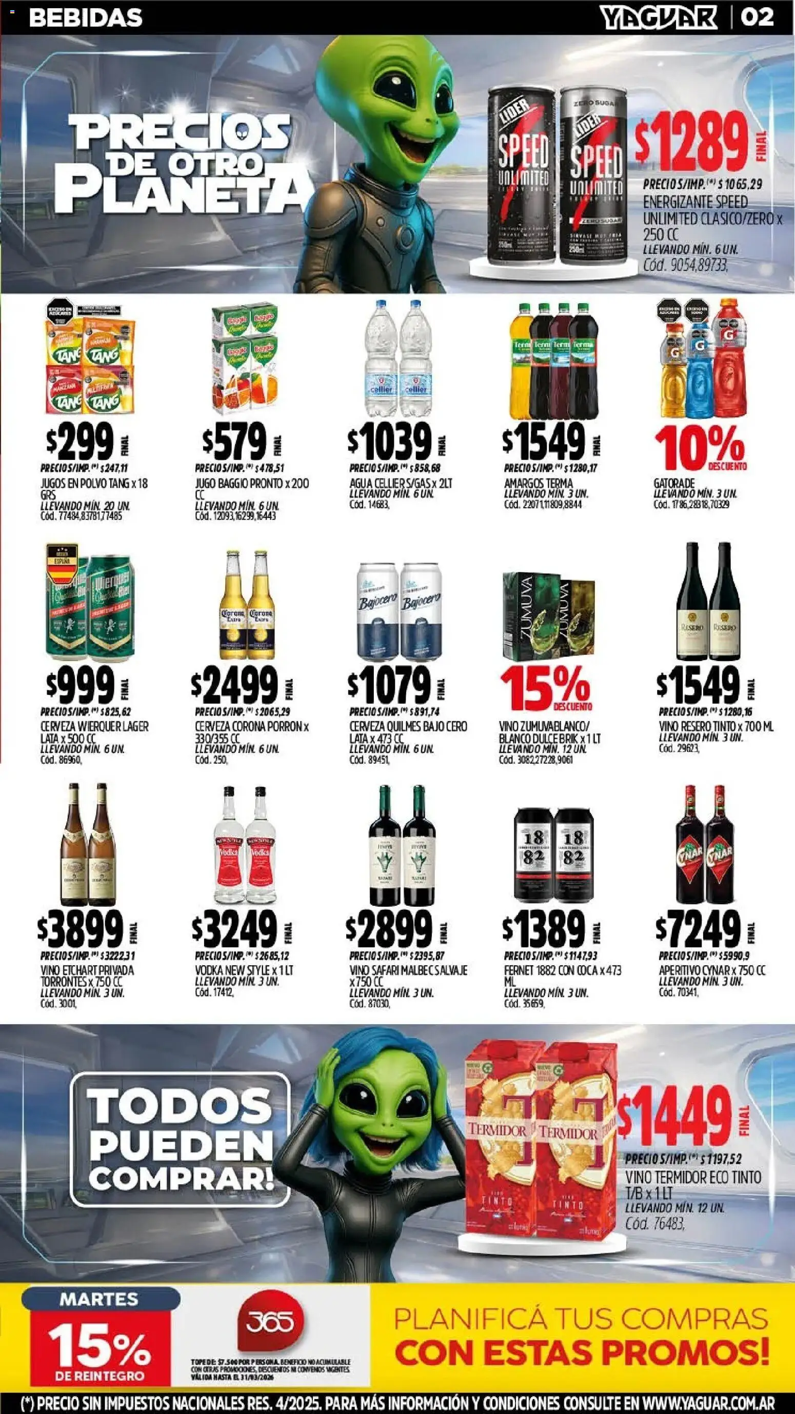 Yaguar - Oferta Semanal Neuquen │ válido desde el 09.03.2026 | Página: 2 | Productos: Vodka, Polvo, Jugo, Cerveza