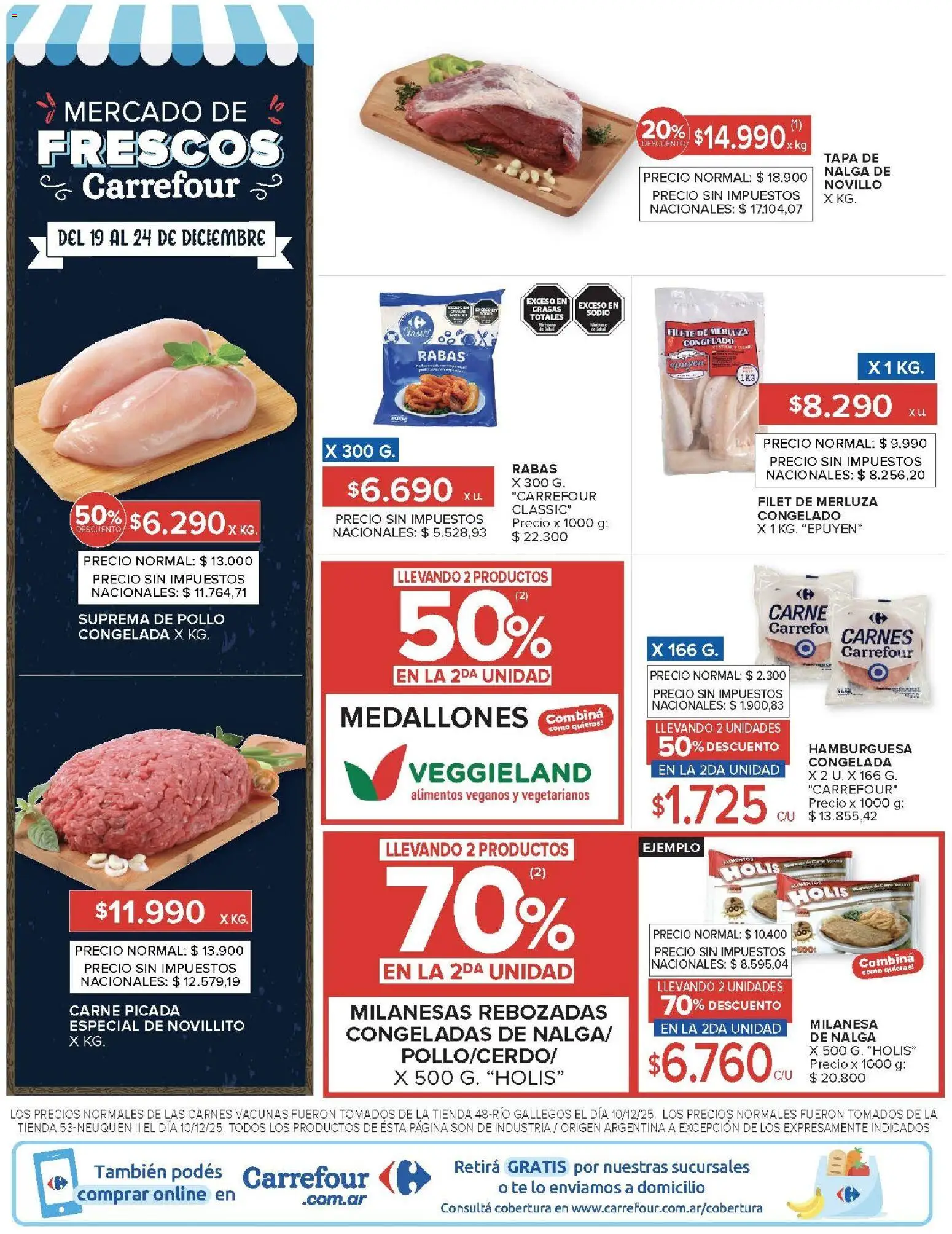 Carrefour ofertas │ válido desde el 19.12.2025 | Página: 22 | Productos: Pollo, Milanesa, Té