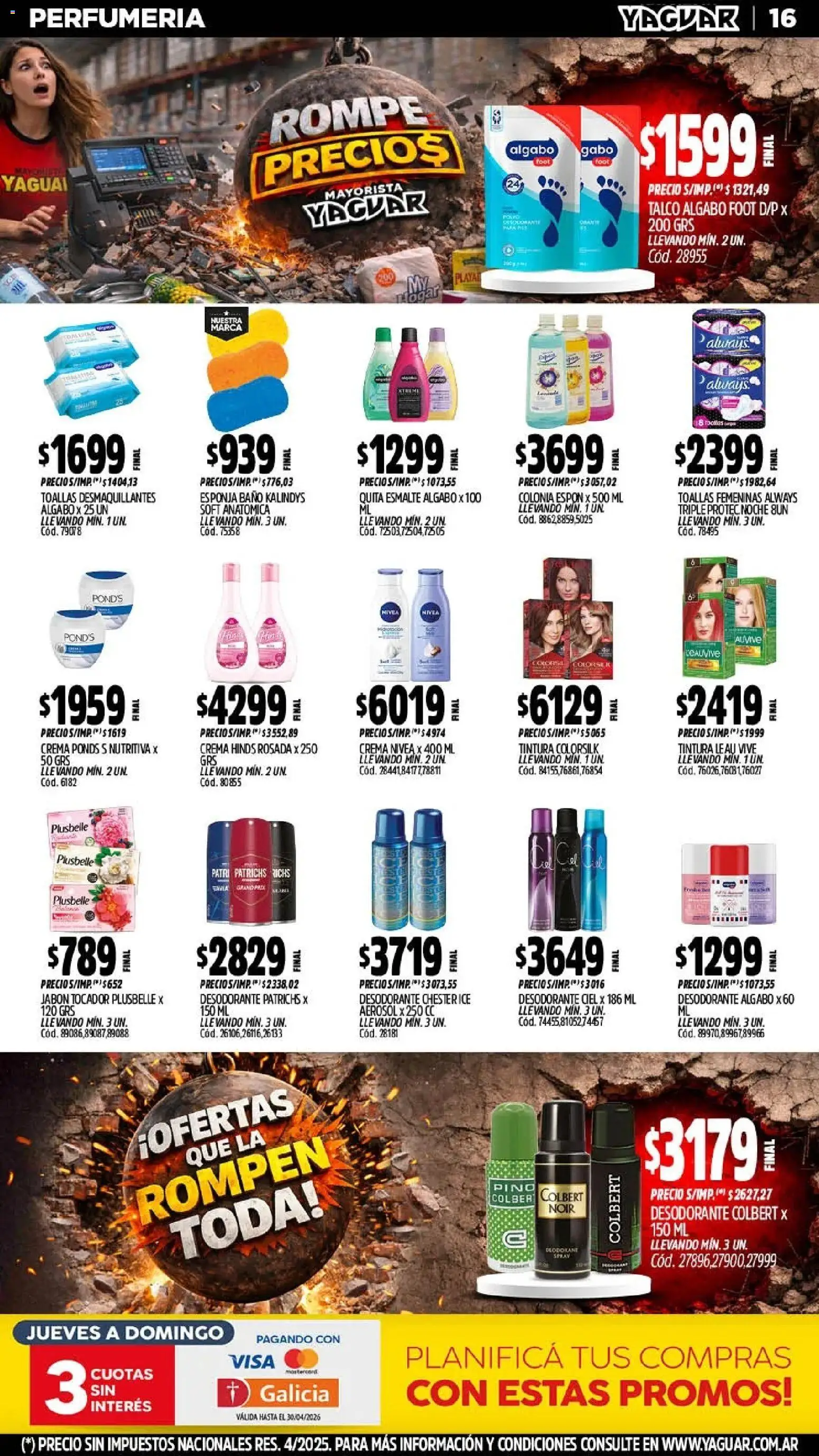 Yaguar - Oferta Semanal General Roca │ válido desde el 20.04.2026 | Página: 17 | Productos: Toallas, Jabón, Esponja, Crema