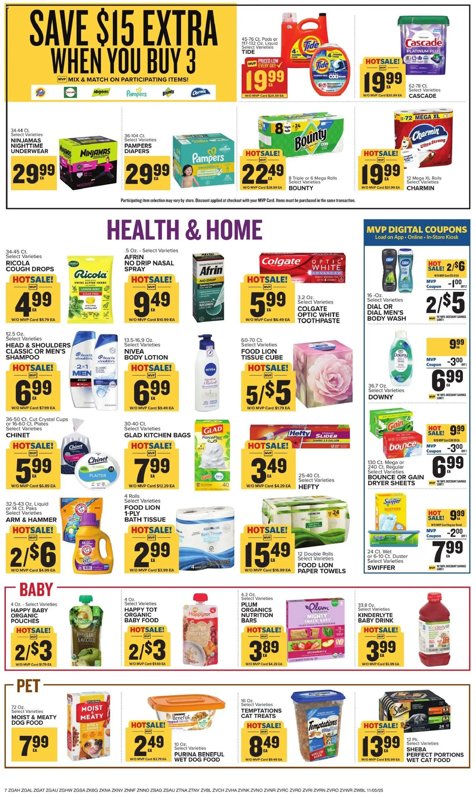 Food Lion Weekly Ad - valid from 05.11.2025 | Page: 13 | Products: Dog Food, Cat Food, Shampoo, Sugar