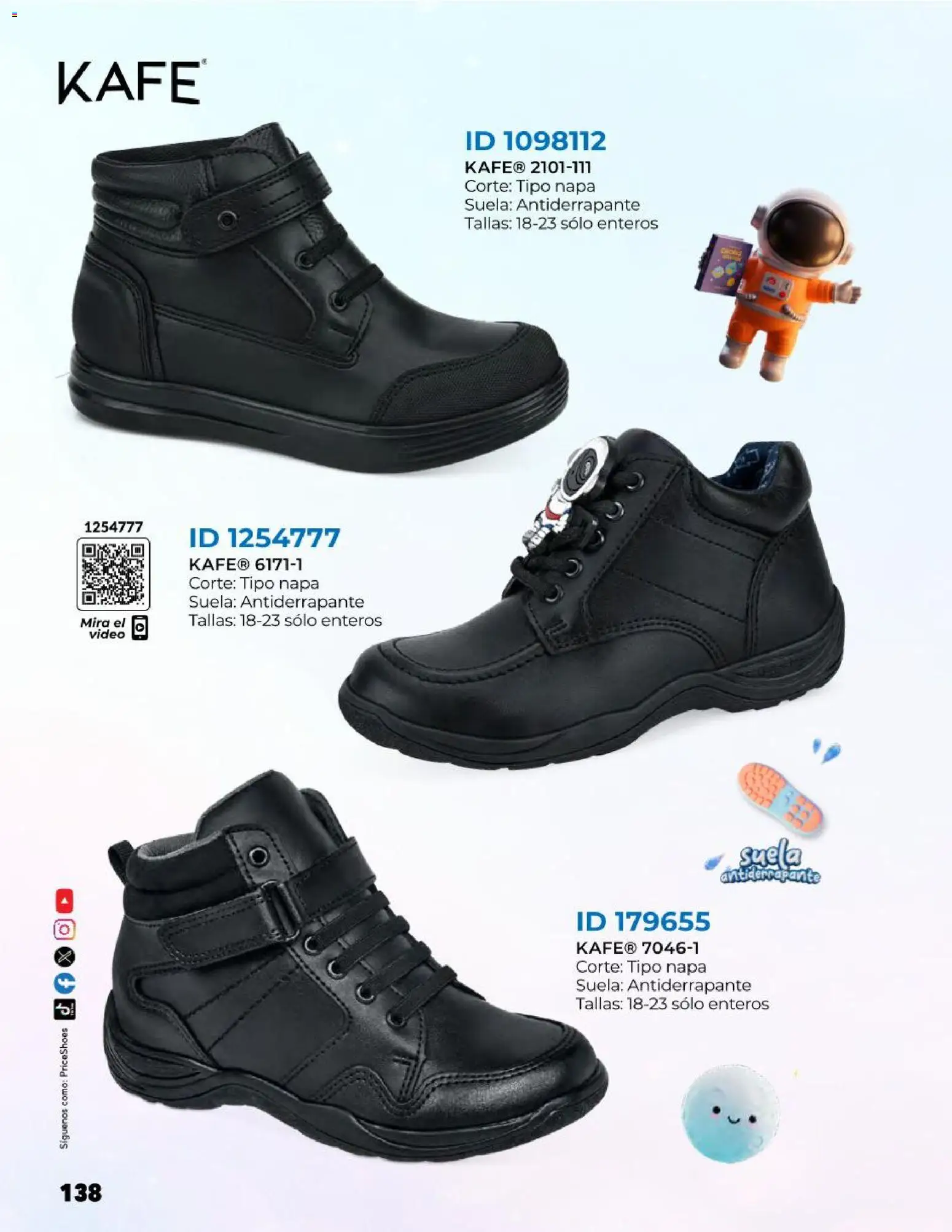 Nuevas ofertas de Price Shoes válidas en toda la República Mexicana desde el 27.10.2025. ¡Encuentra las mejores ofertas en Price Shoes catálogo Kids todo en uno! | Página: 138 | Productos: Video