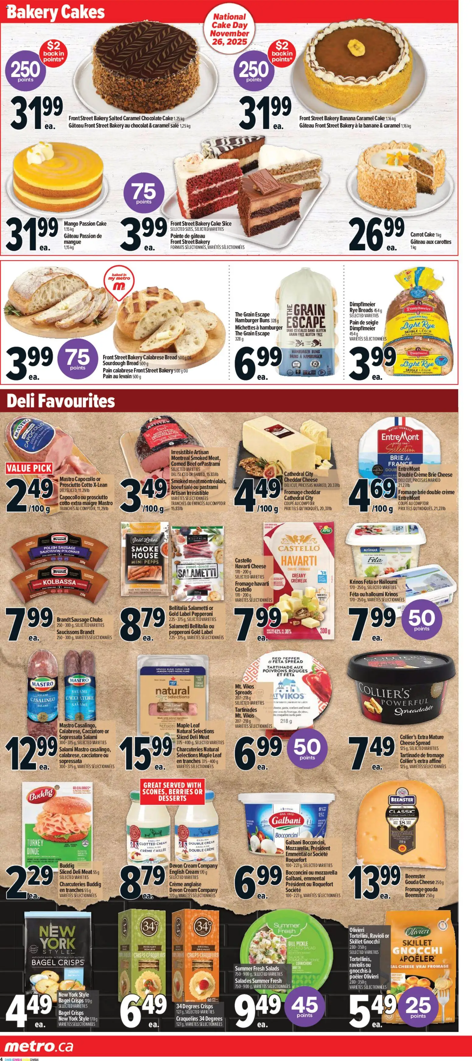Metro flyer valid from 20.11.2025 | Page: 9 | Products: Beef, Carrot, Chocolate, Salami