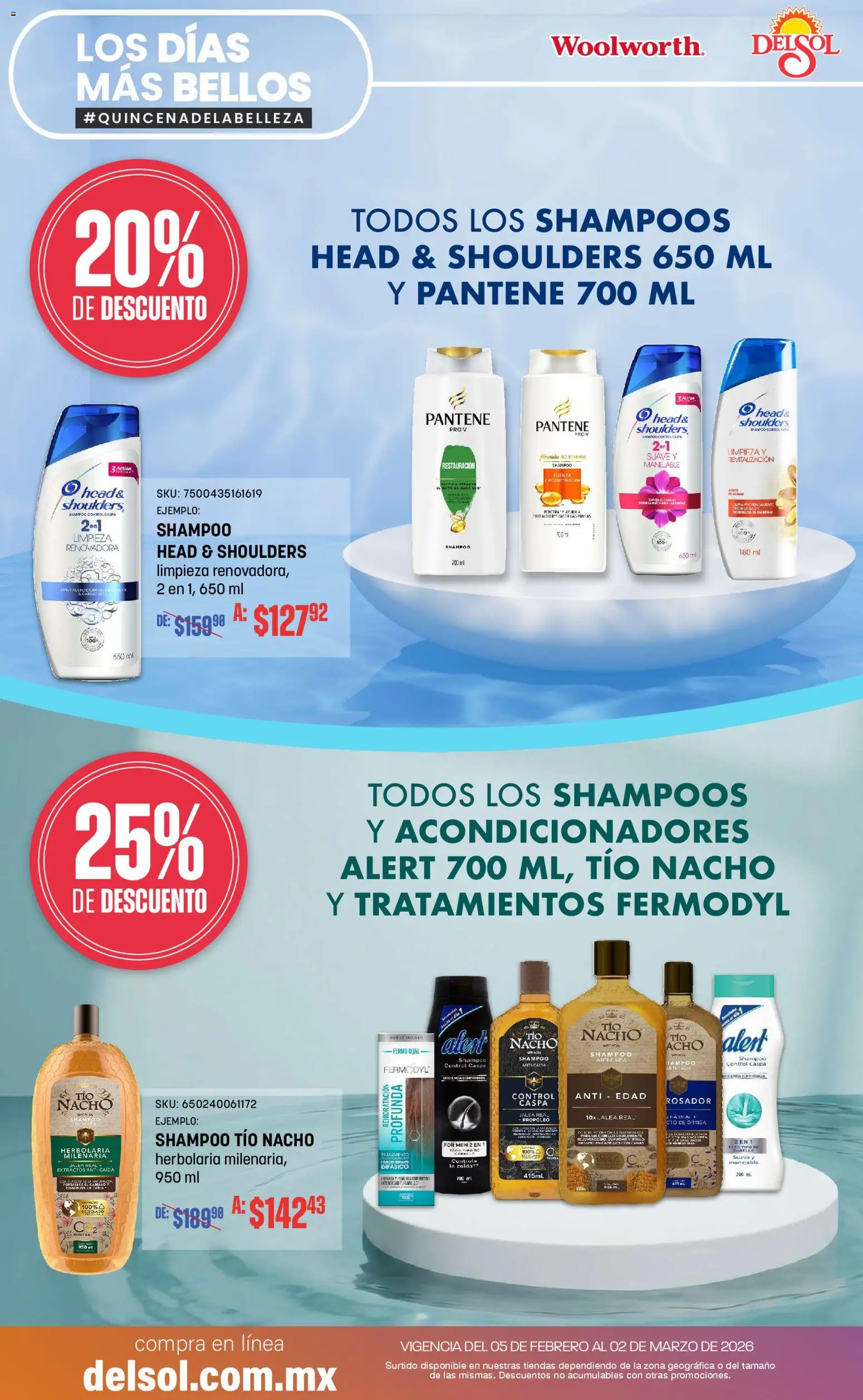 Nuevas ofertas de Del Sol y Woolworth válidas en toda la República Mexicana desde el 05.02.2026. ¡Encuentra las mejores ofertas en Del Sol y Woolworth catálogo! | Página: 5