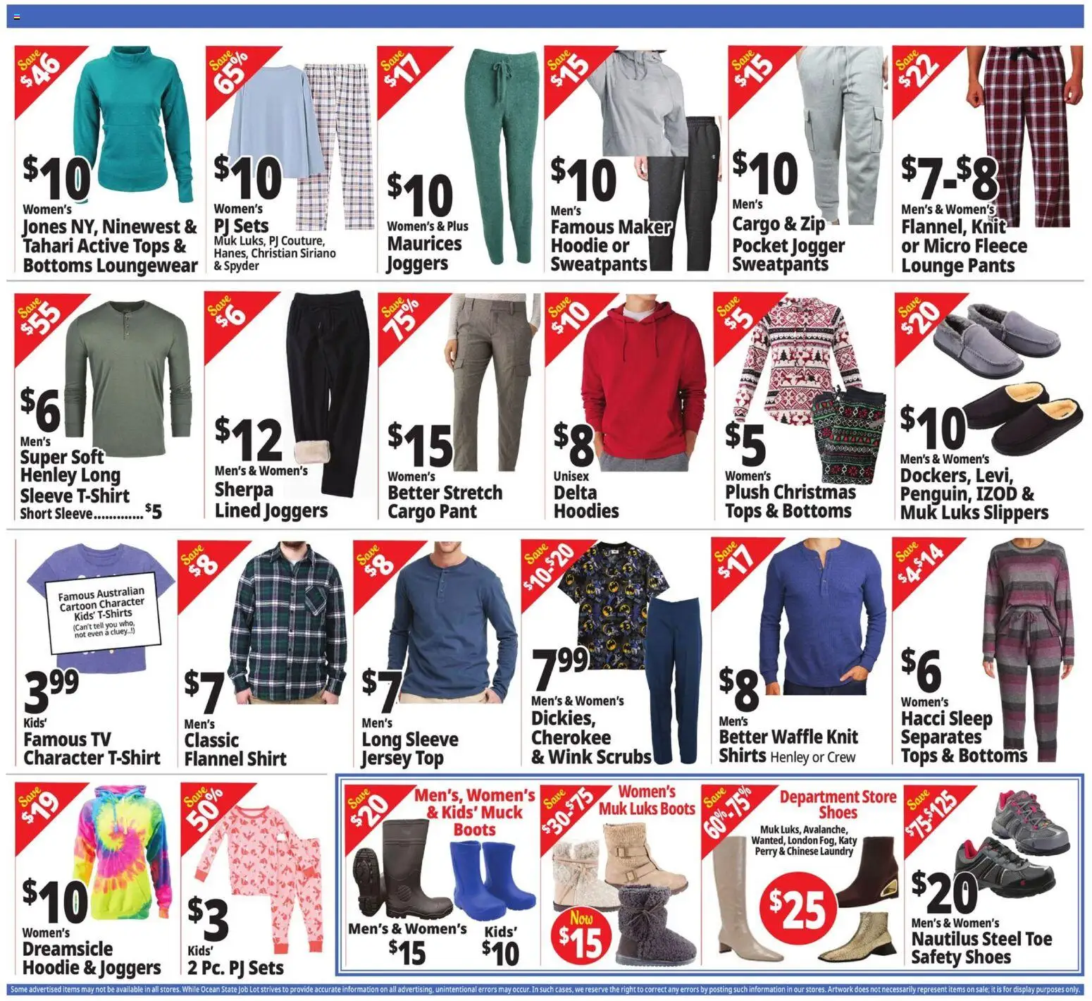 Ocean State Job Lot Weekly Ad - MA - valid from 25.12.2025 | Page: 7 | Products: Shirt, Hoodie, Pants, Slippers