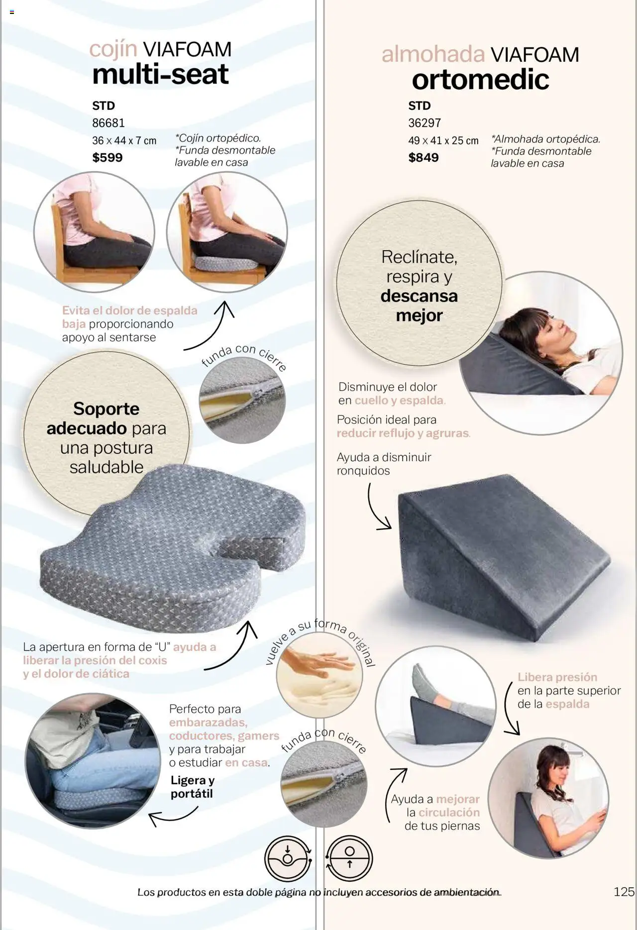 Nuevas ofertas de Vianney válidas en toda la República Mexicana desde el 15.08.2025. ¡Encuentra las mejores ofertas en Vianney - Catálogo Invierno! | Página: 127 | Productos: Funda, Almohada