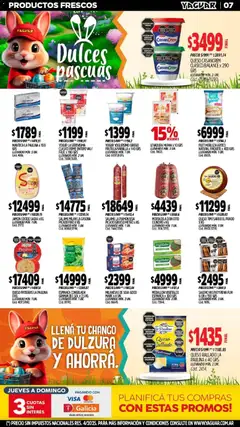 Vista previa Yaguar - Oferta Semanal Córdoba válido desde el 30.03.2026 | Página: 7 | Productos: Jamón cocido, Mortadela, Manteca, Salame