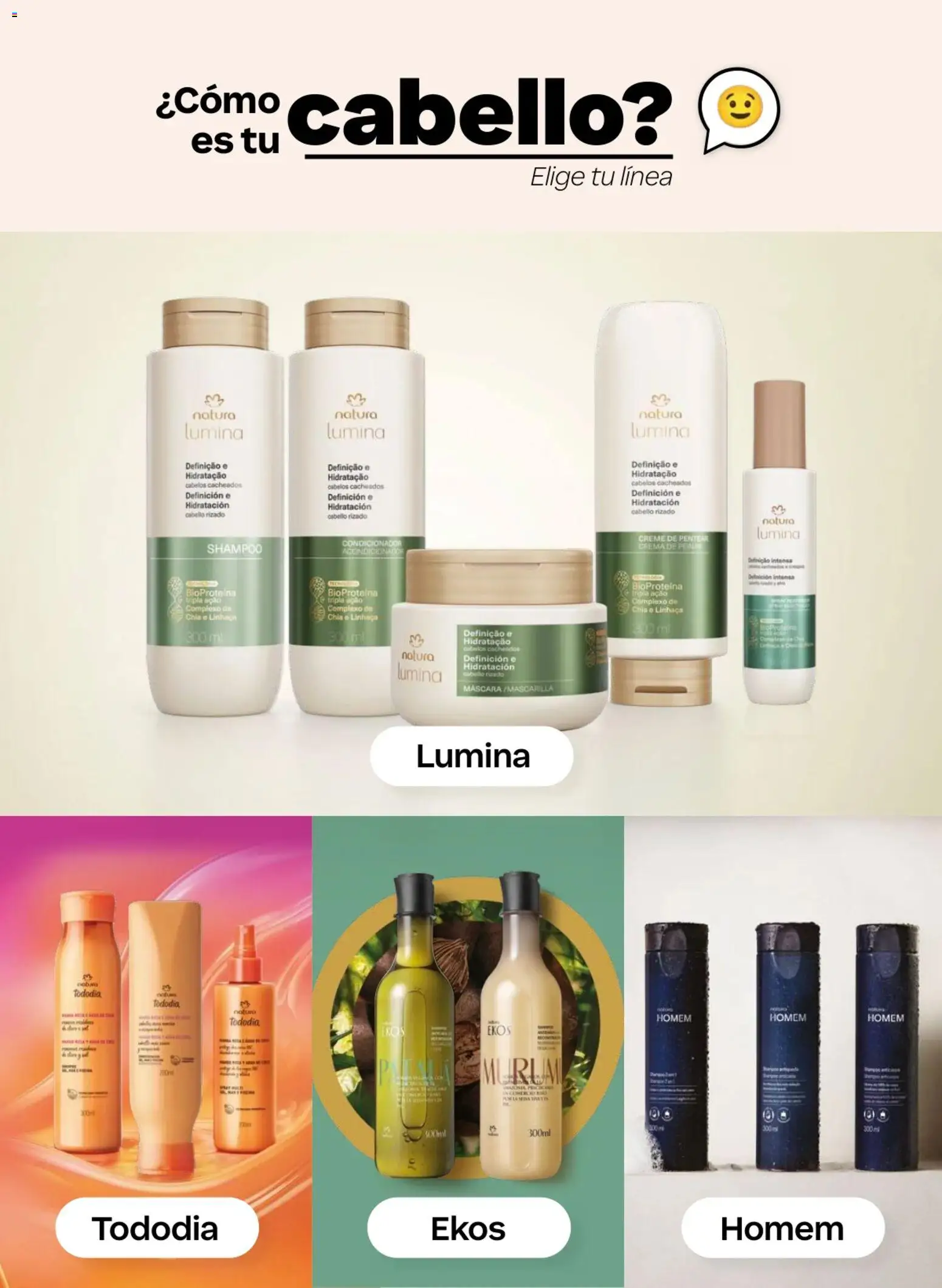 Catálogo Natura válido desde 18.02.2026 | Página: 120 | Productos: Máscara, Shampoo, Crema