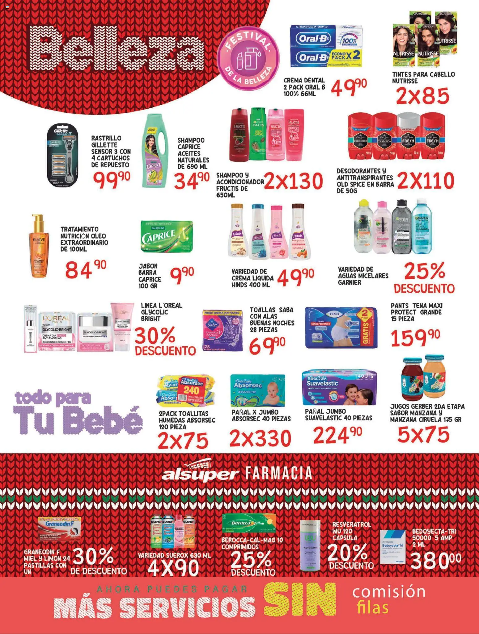 Nuevas ofertas de Alsuper válidas en toda la República Mexicana desde el 09.12.2025. ¡Encuentra las mejores ofertas en Alsuper folleto Saltillo! | Página: 4 | Productos: Crema, Manzana, Barra, Acondicionador