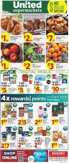 Preview of United Supermarkets weekly ads valid from 19.08.2025