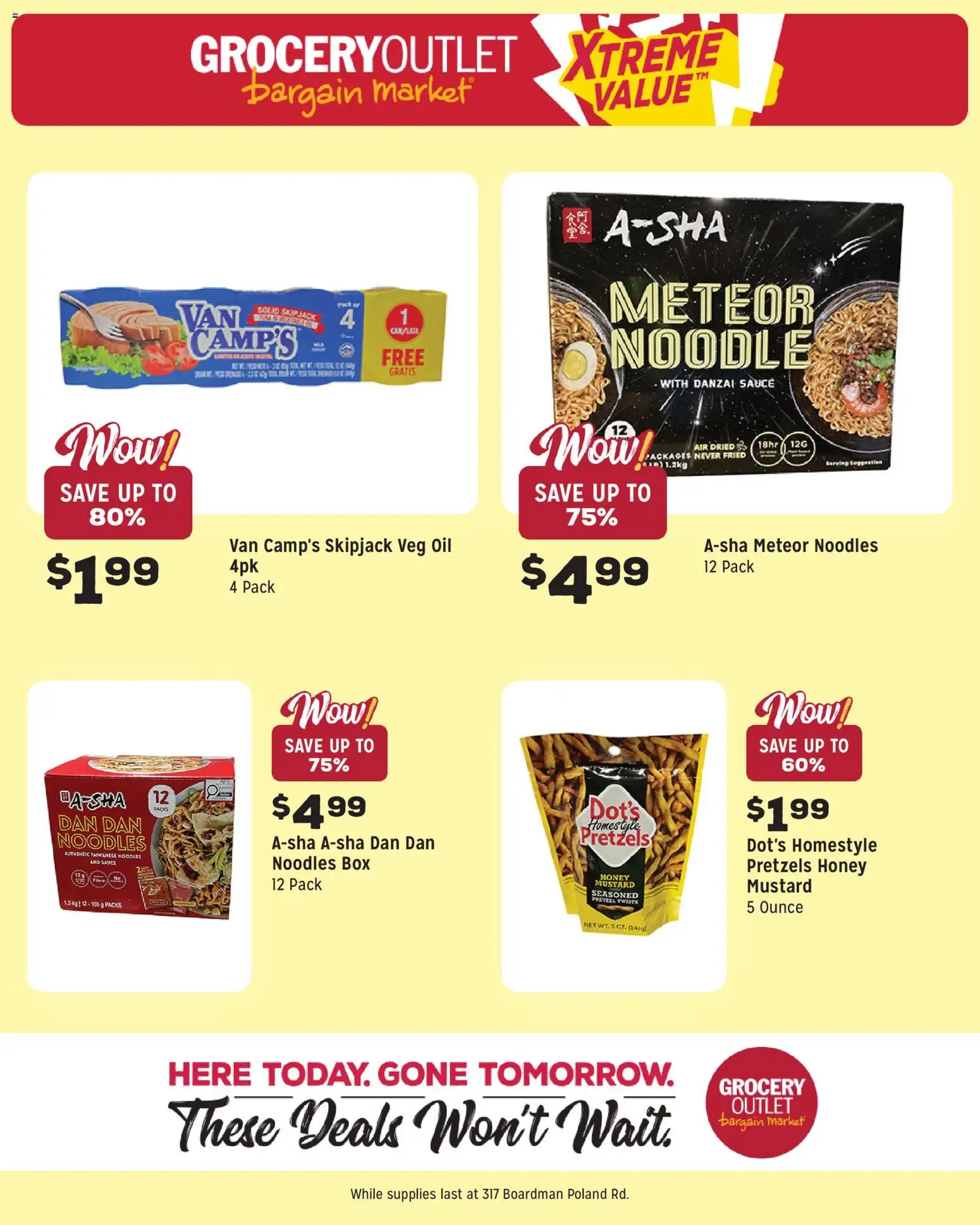 Grocery Outlet Weekly Ad - OH - valid from 18.03.2026 | Page: 11 | Products: Box, Oil, Noodles, Sauce