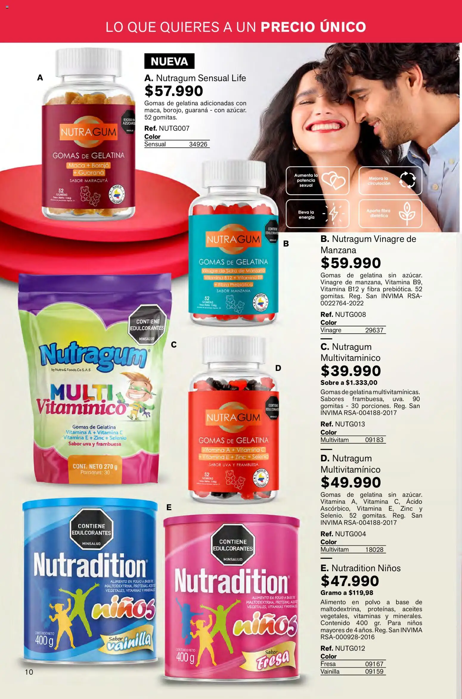 Leonisa revista - valida desde el 02.01.2026 | Página: 10 | Productos: Fresa, Gomas, Maracuyá, Vitaminas