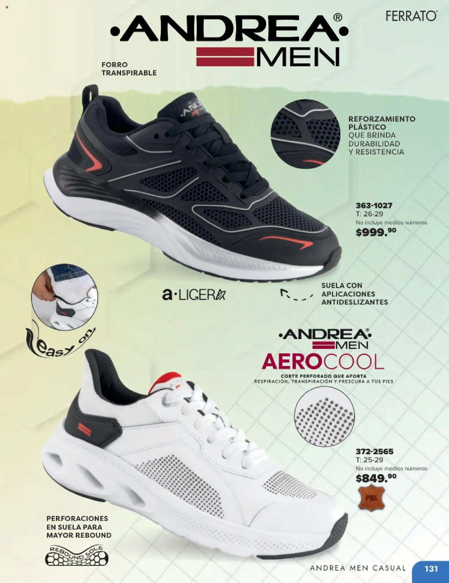 Nuevas ofertas de Andrea válidas en toda la República Mexicana desde el 25.05.2025. ¡Encuentra las mejores ofertas en Andrea catálogo Colegial ! | Página: 131