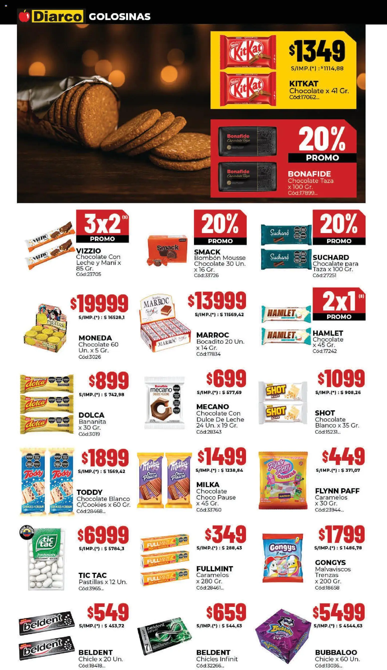 Diarco ofertas │ válido desde el 03.11.2025 | Página: 6 | Productos: Gomitas, Mani, Mousse, Chicle