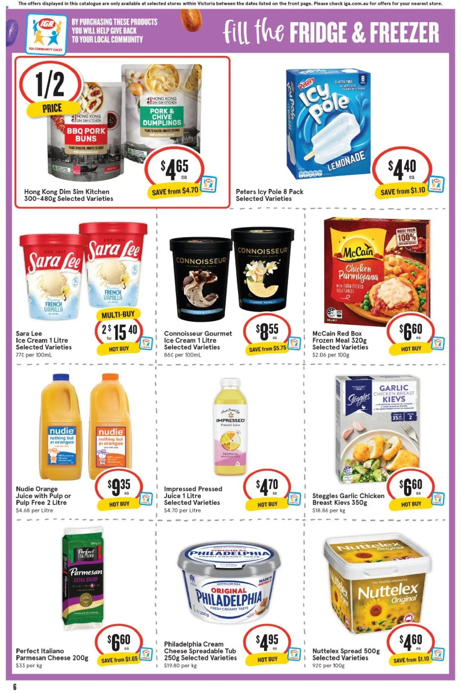 IGA catalogue - valid from 25.03.2026 | Page: 6 | Products: Cheese, Vegetables, Garlic, Fridge