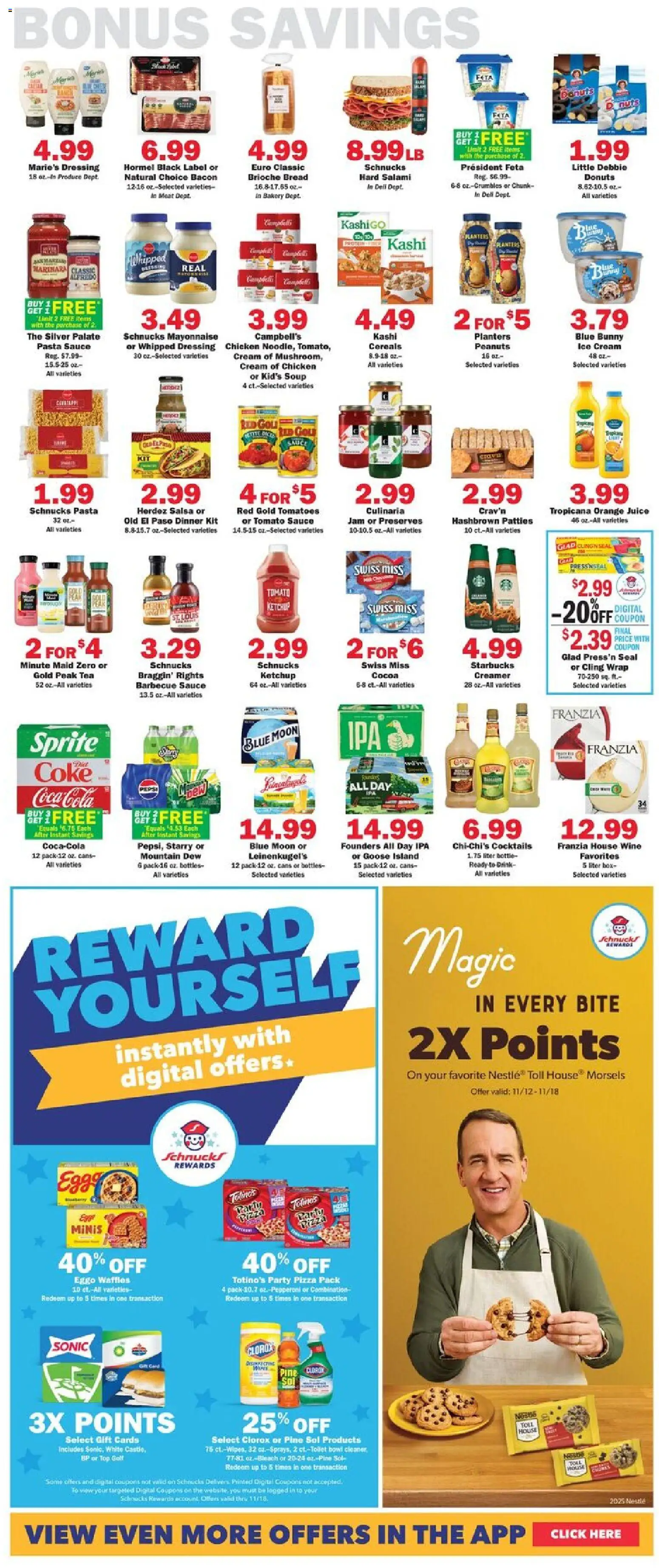 Schnucks Weekly Print Ad - IL - valid from 12.11.2025 | Page: 5 | Products: Tomatoes, Tea, Cereals, Sauce
