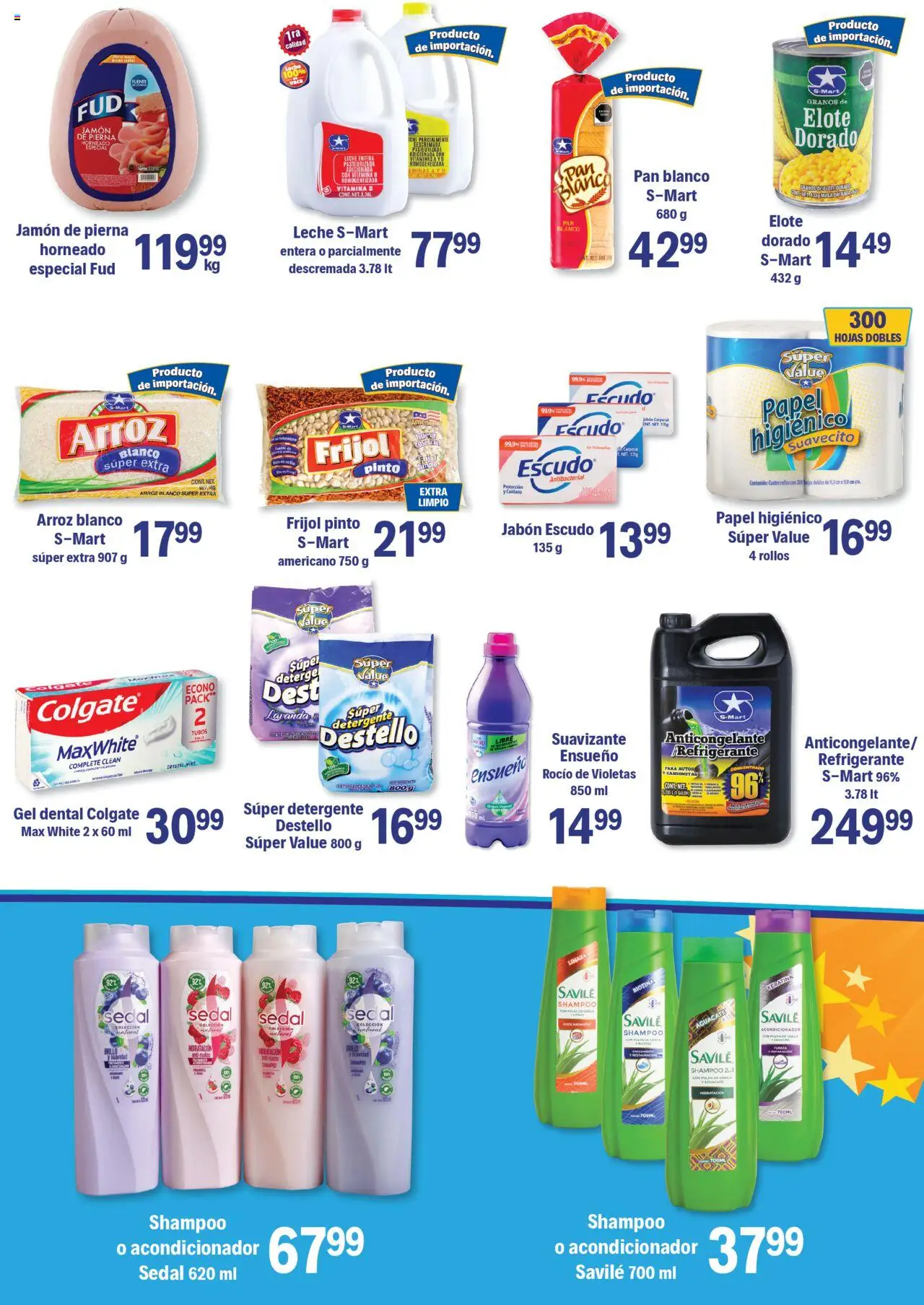 Nuevas ofertas de S-Mart válidas en toda la República Mexicana desde el 07.10.2025. ¡Encuentra las mejores ofertas en S-Mart - Folleto - Matamoros! | Página: 5 | Productos: Brillo, Aguacate, Pan, Arroz