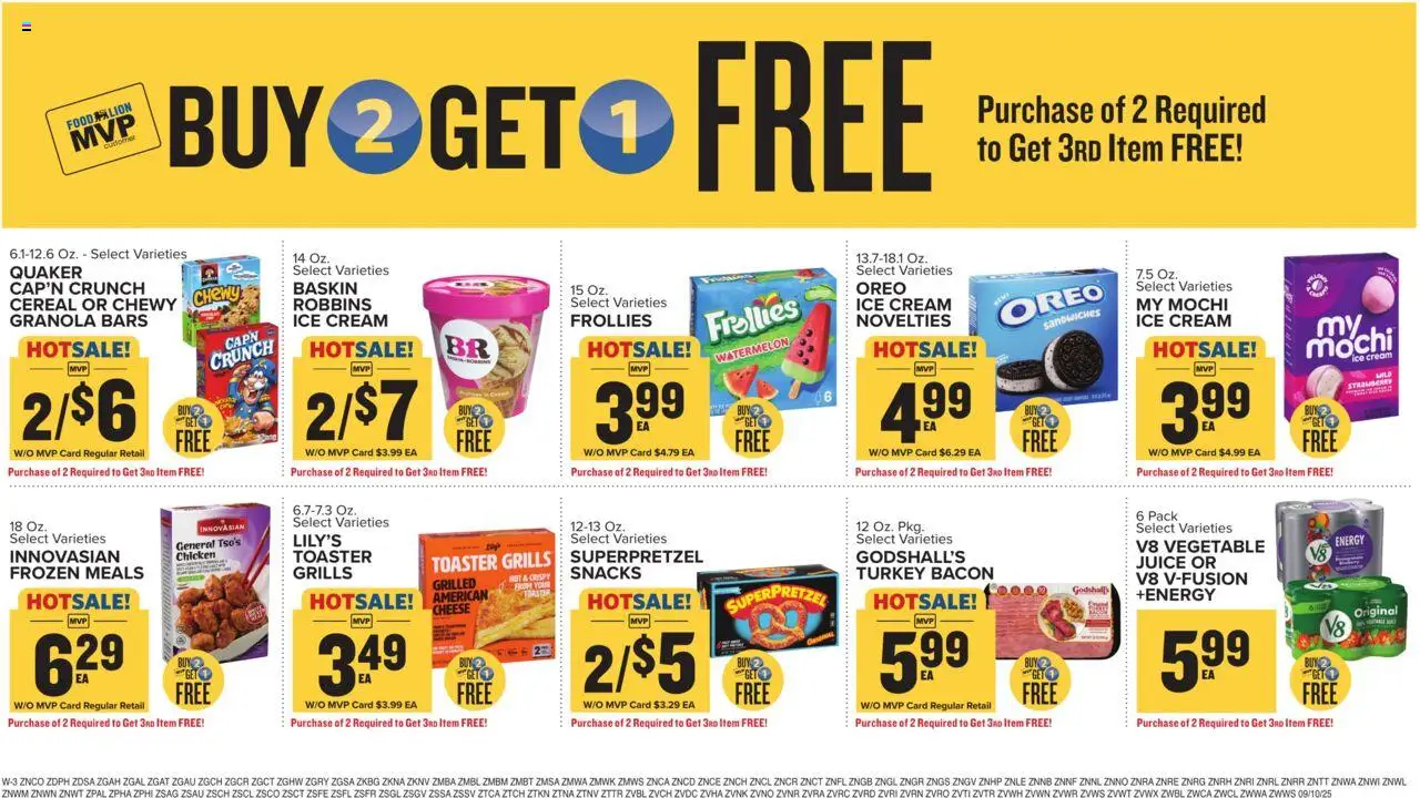 Food Lion Weekly Ad - valid from 10.09.2025 | Page: 16 | Products: Toaster, Cream, Ice cream, Watermelon