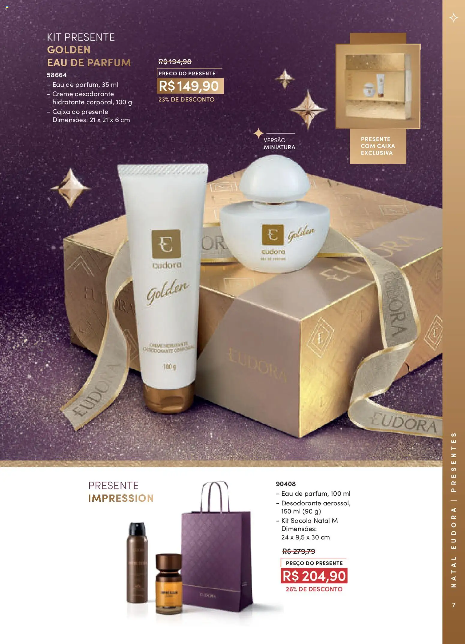 Eudora Folheto - válido de 10.11.2025 | Página: 7 | Produtos: Desodorante, Caixa, Creme
