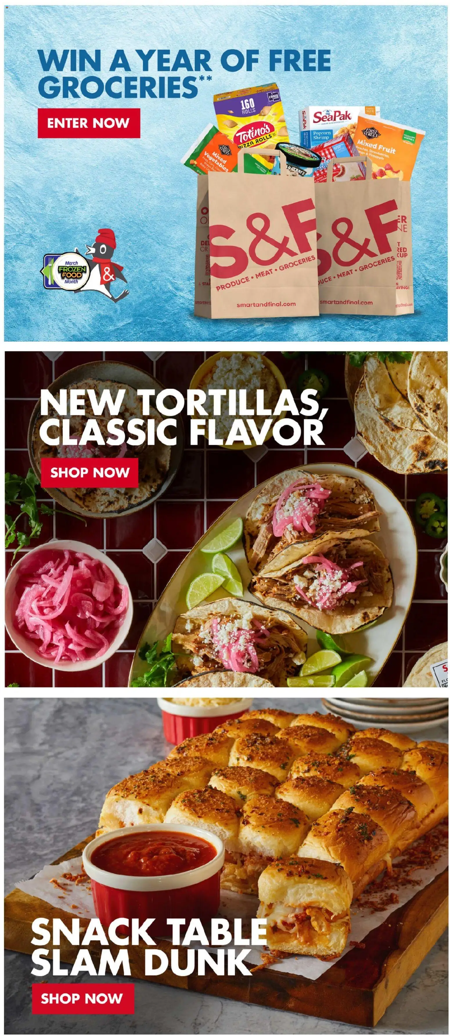 Smart & Final Weekly Ad - valid from 25.03.2026 | Page: 2 | Products: Table, Pizza, Vegetables