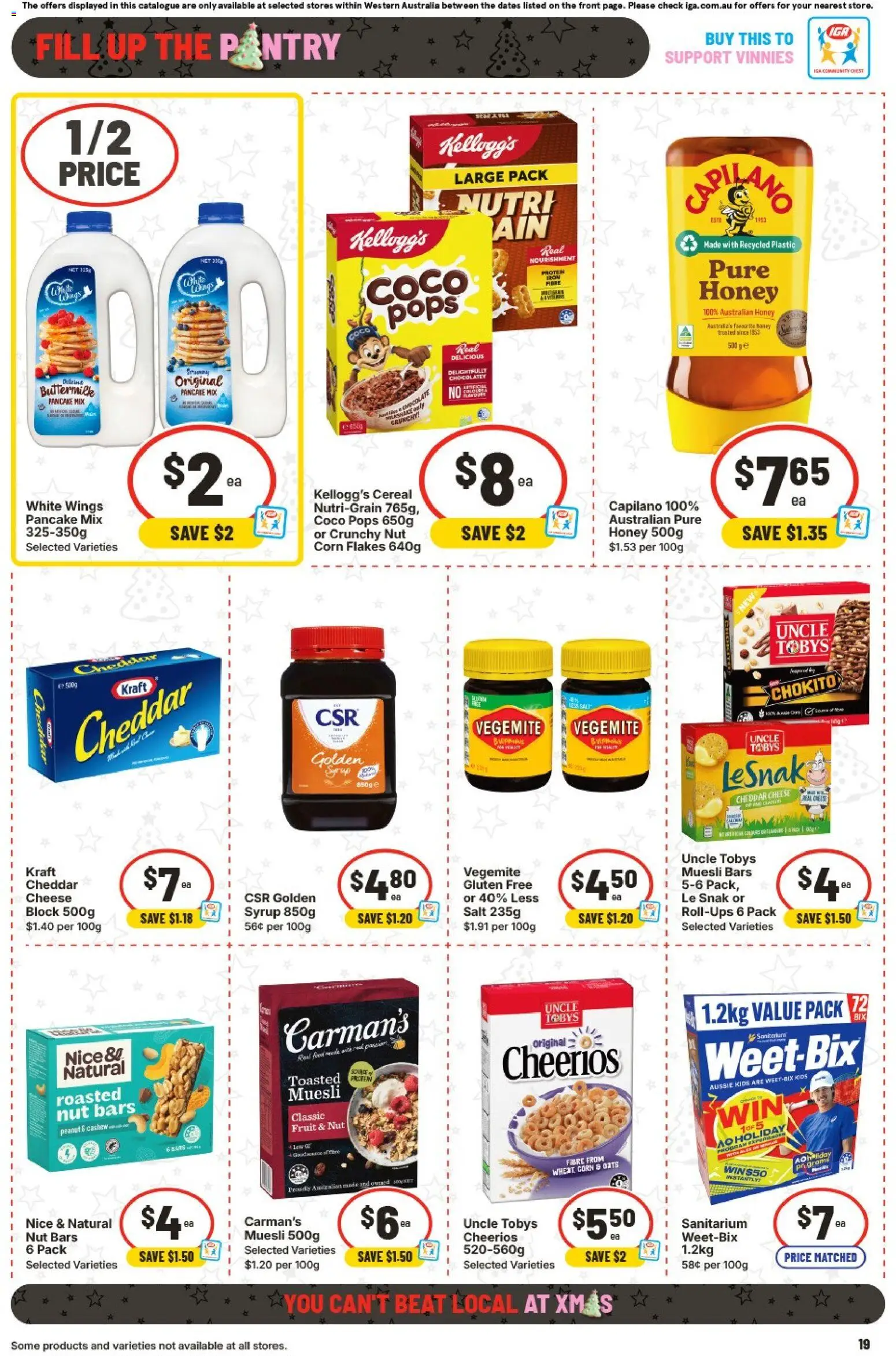 IGA catalogue - valid from 10.12.2025 | Page: 26 | Products: Cheese, Honey, Oats, Cereal