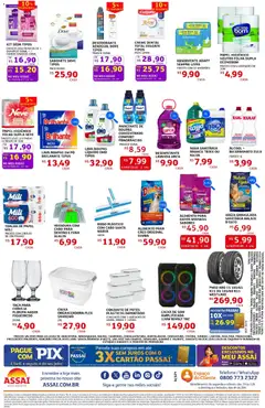 Encarte Assaí Atacadista - SP - Pré-Visualização do folheto da loja Assaí Atacadista, válido de 16.01.2026 | Página: 4 | Produtos: Caixa de som, Pneus, Roupas, Rodo