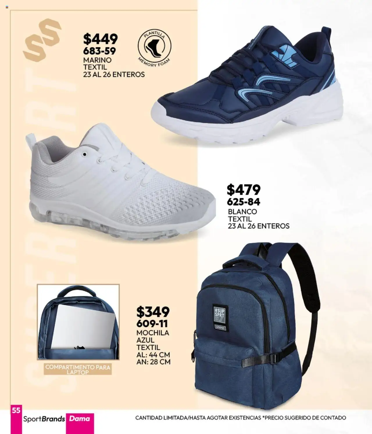 Nuevas ofertas de Cklass válidas en toda la República Mexicana desde el 16.09.2025. ¡Encuentra las mejores ofertas en Cklass - Catálogo Invierno Sportbrands! | Página: 56 | Productos: Mochila