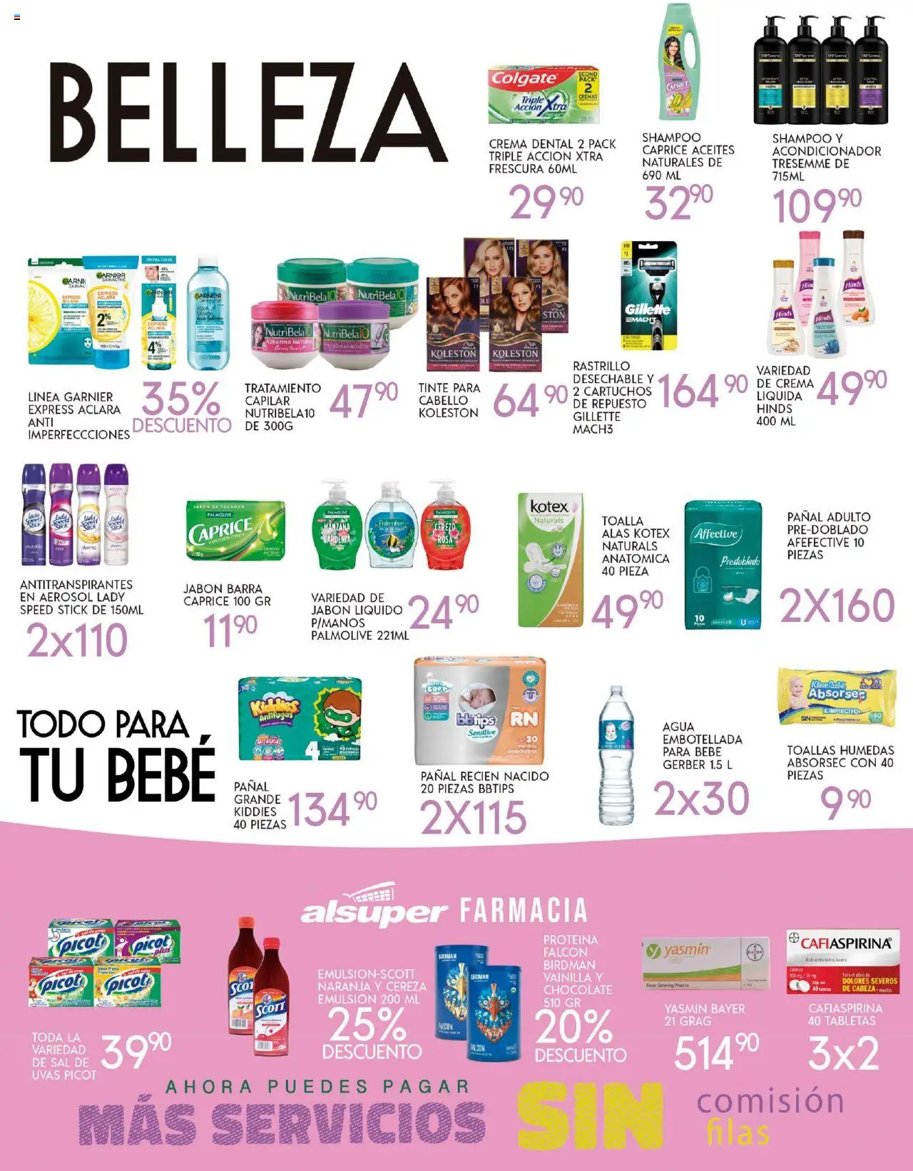 Nuevas ofertas de Alsuper válidas en toda la República Mexicana desde el 23.09.2025. ¡Encuentra las mejores ofertas en Alsuper - Folleto Laguna! | Página: 4 | Productos: Crema, Rastrillo, Chocolate, Barra