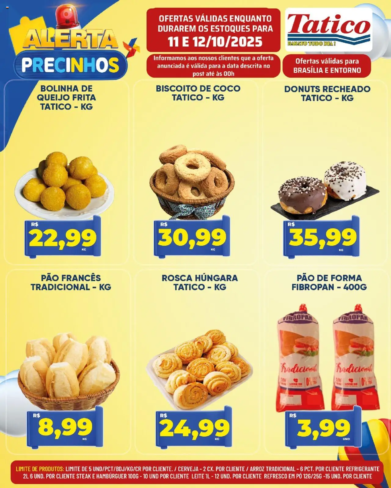 Tatico Folheto - válido de 11.10.2025 | Página: 13 | Produtos: Coco, Biscoito, Cerveja, Pão de forma