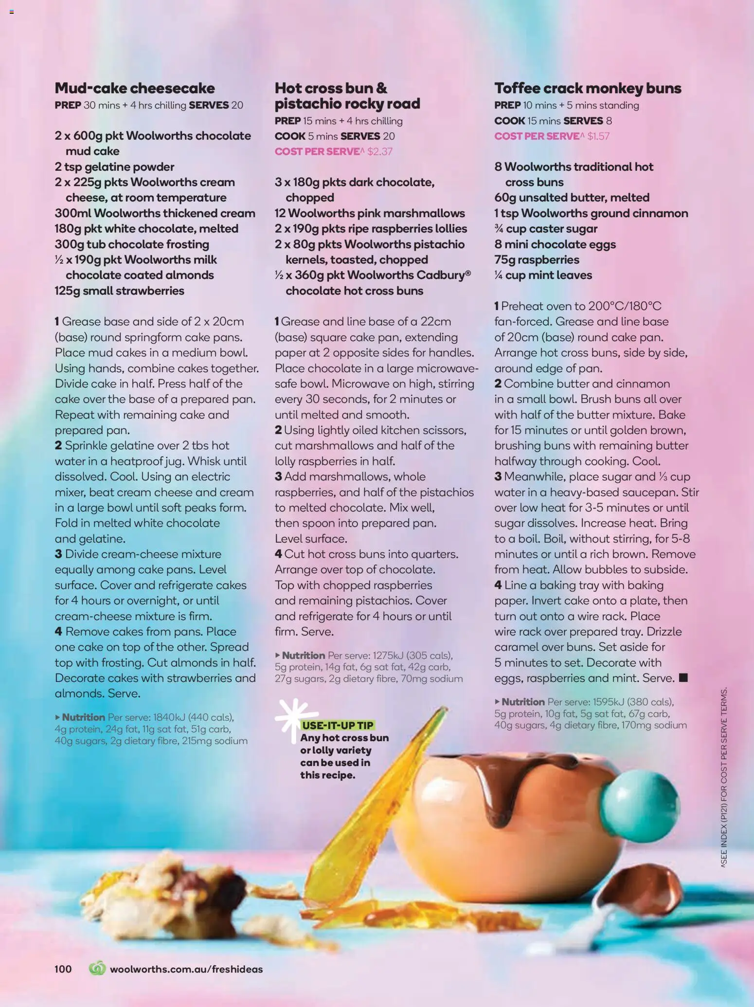 Woolworths catalogue - valid from 01.04.2026 | Page: 100 | Products: Powder, Chocolate, Strawberries, Microwave