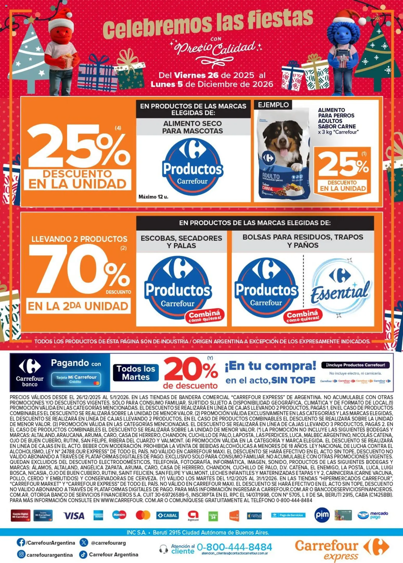 Carrefour ofertas │ válido desde el 26.12.2025 | Página: 5 | Productos: Caso, Cuchillo, Banco, Sobre