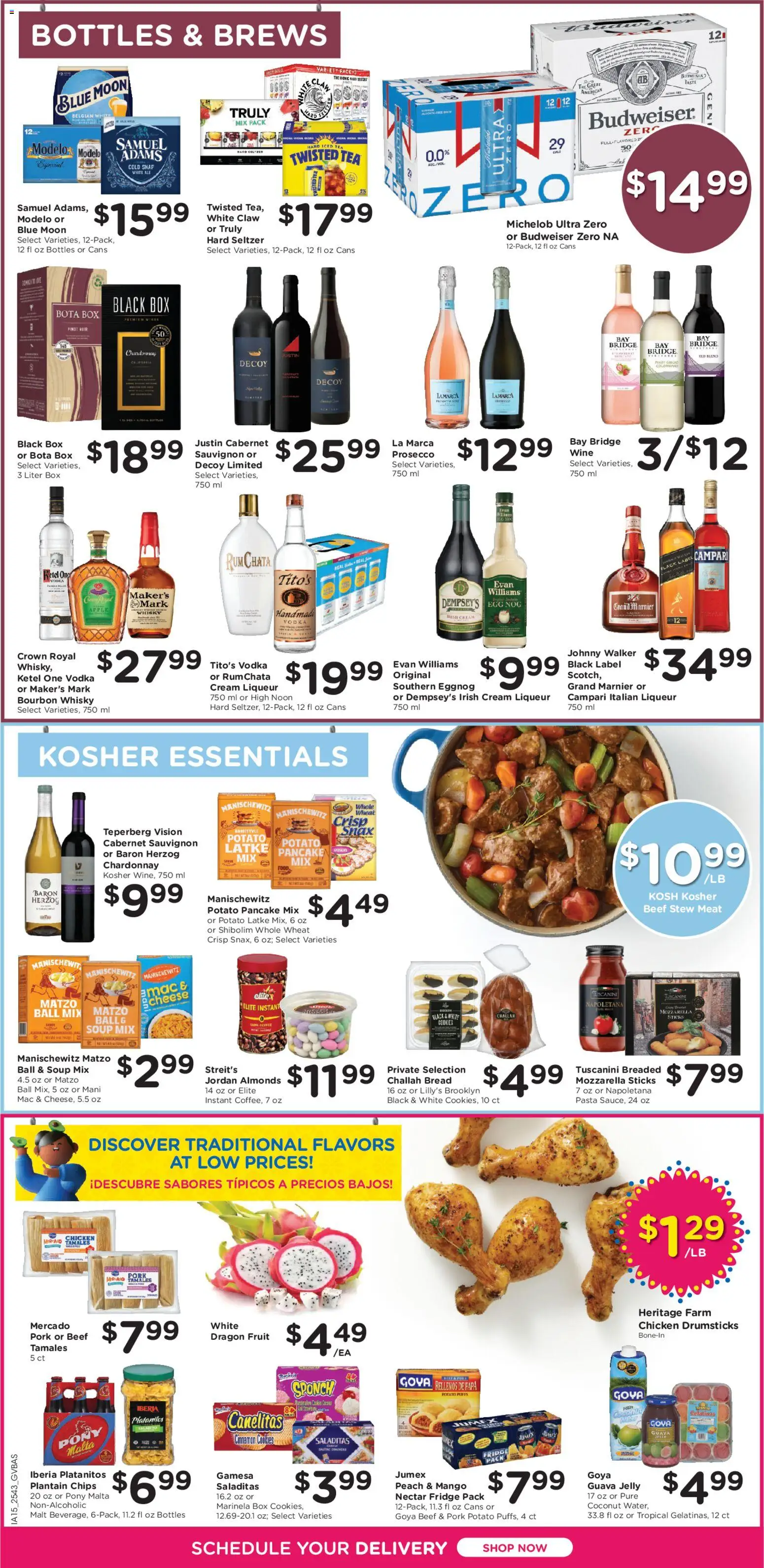 Kroger Ad - valid from 28.11.2025 | Page: 10 | Products: Box, Cheese, Bread, Beef