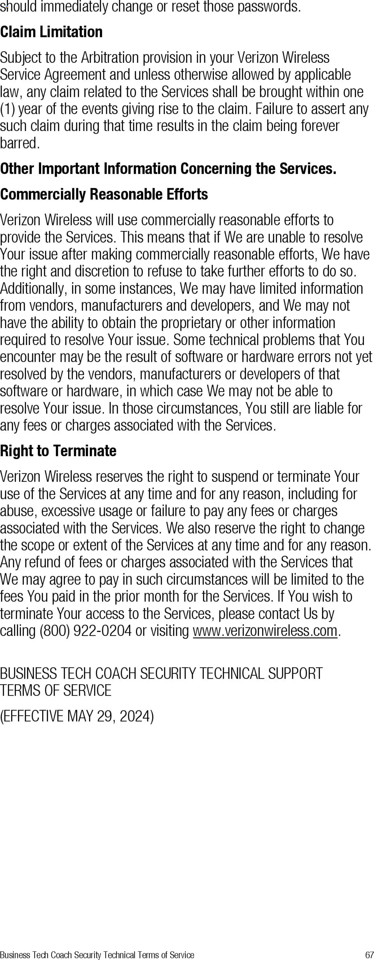 Verizon - Total Mobile Protection for Business and Multi-Devices for Business - valid from 13.03.2025 | Page: 67 | Products: Case