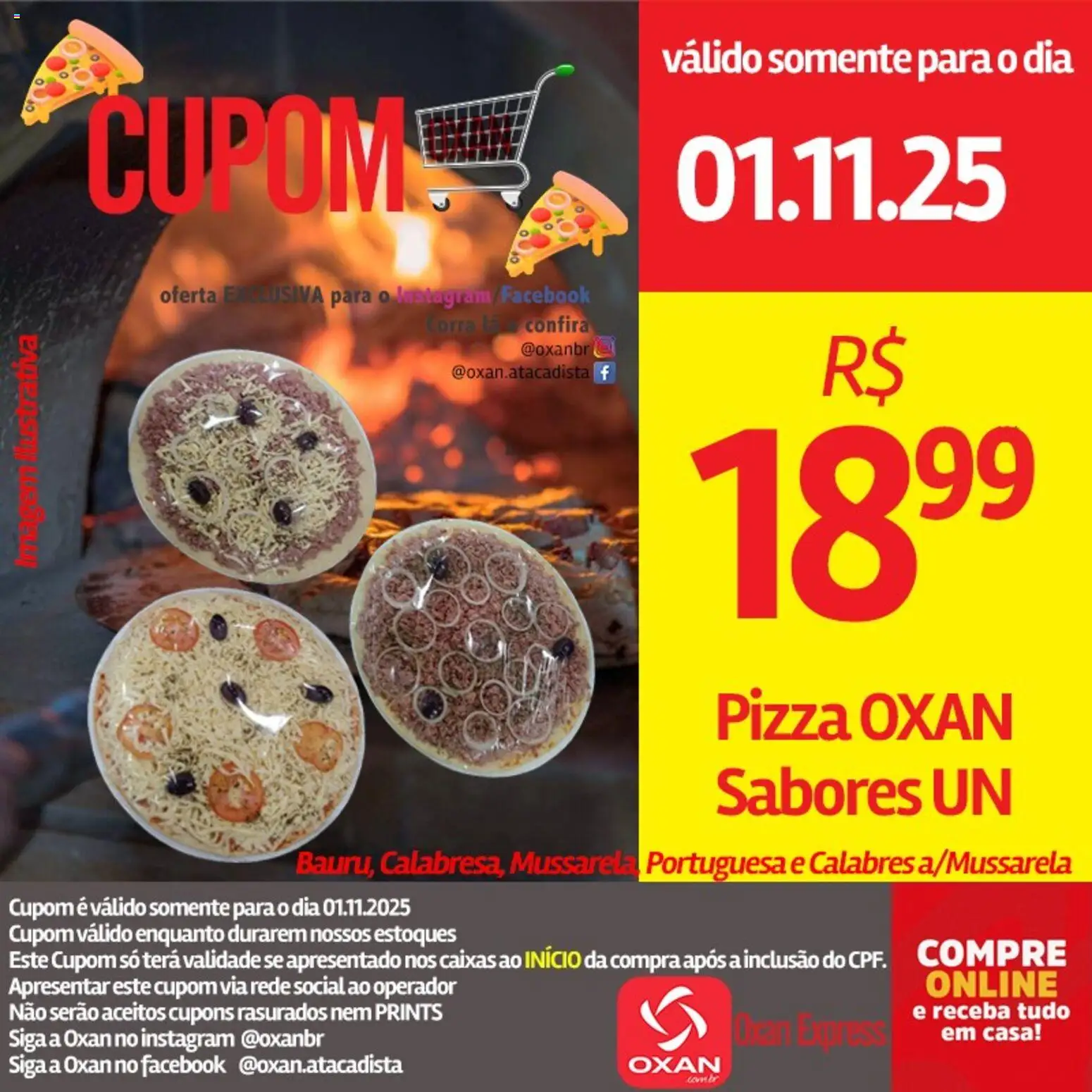 Oxan Atacadista Folheto - válido de 01.11.2025 | Página: 21 | Produtos: Pizza