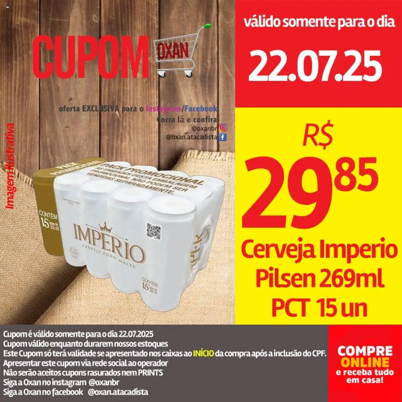 Oxan Atacadista Folheto - válido de 22.07.2025 | Página: 1 | Produtos: Cerveja