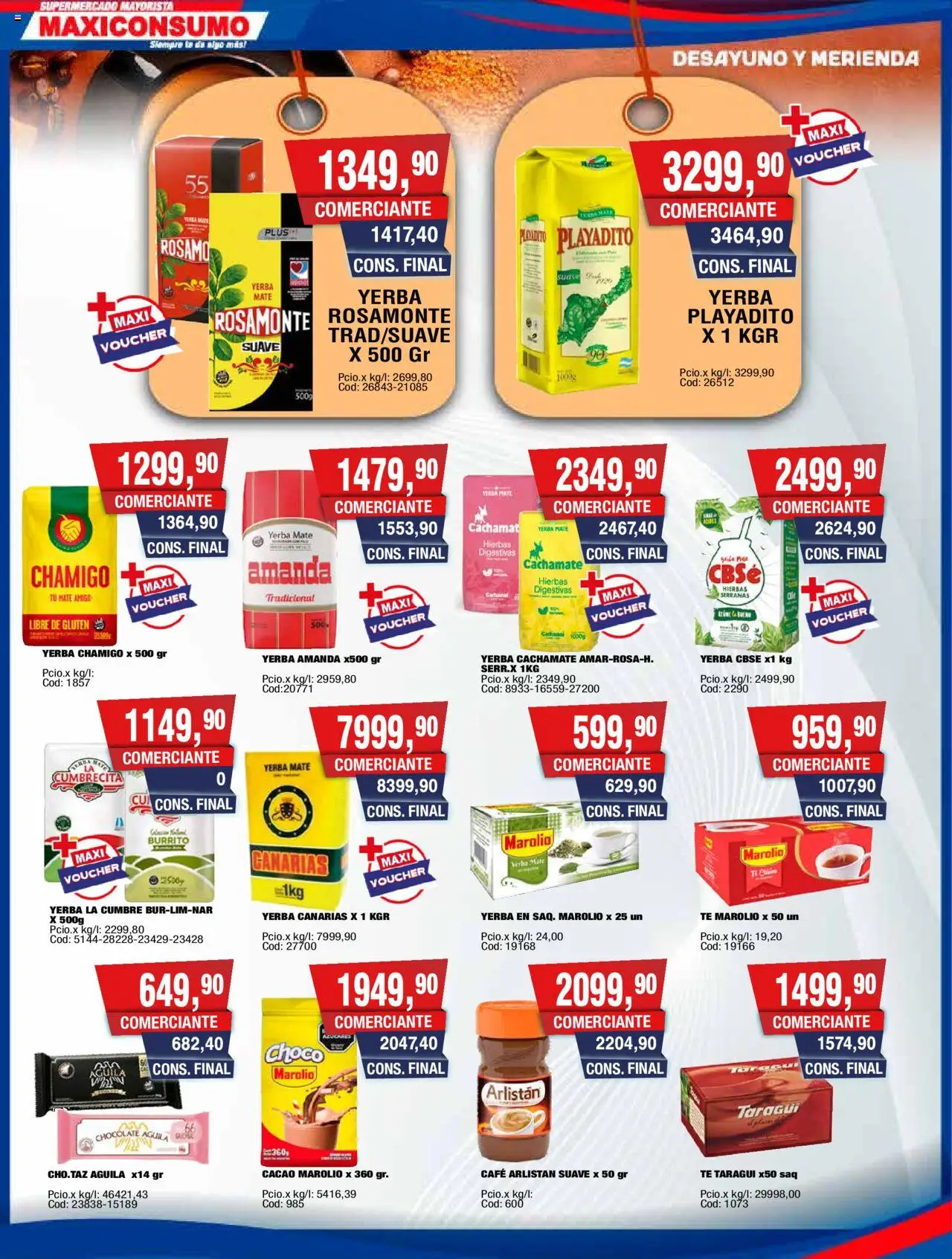 Maxiconsumo ofertas │ válido desde el 29.09.2025 | Página: 8 | Productos: Mate, Yerba, Café, Cacao