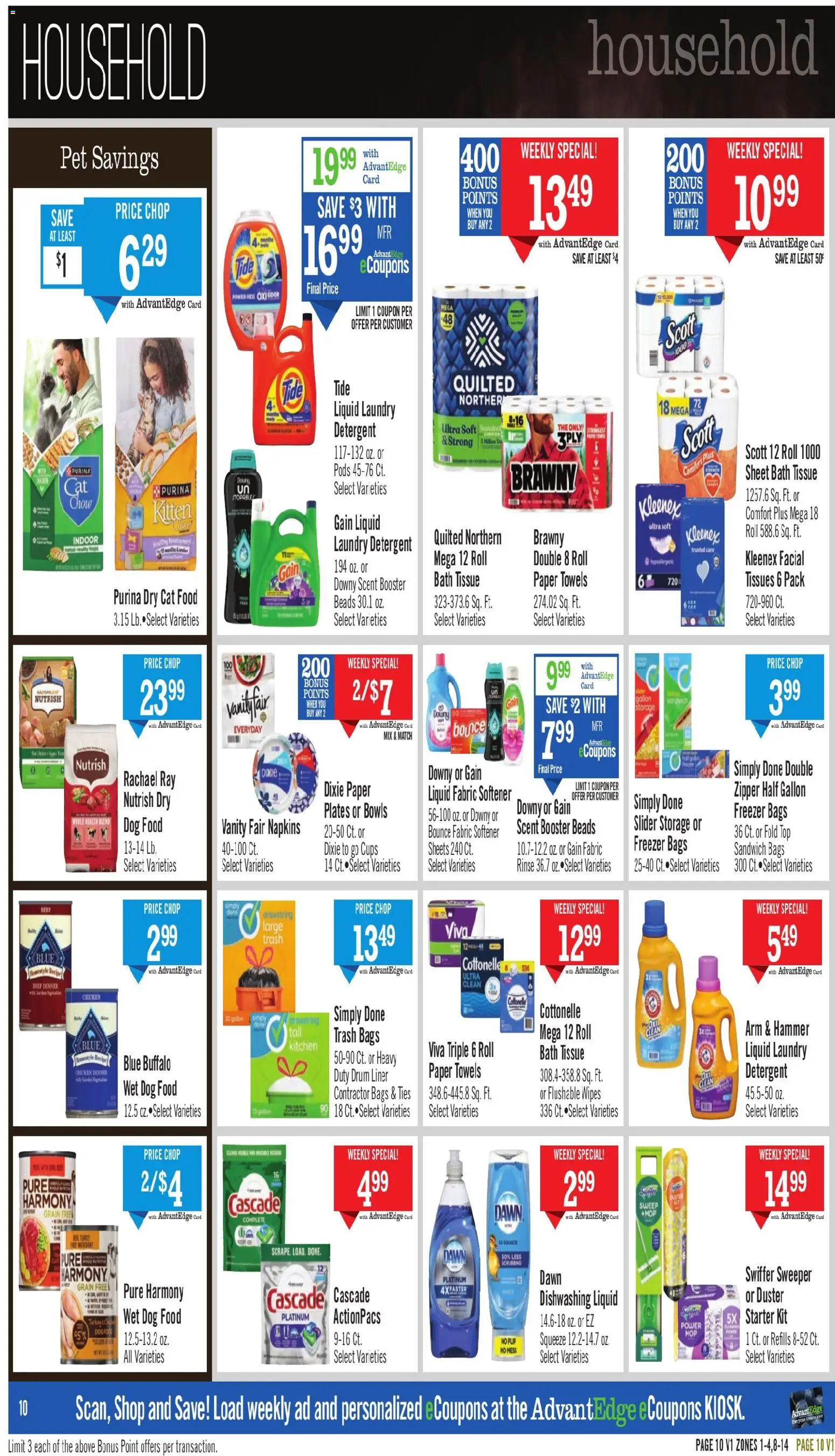 Price Chopper Weekly Ad - valid from 01.02.2026 | Page: 10 | Products: Bath, Dog Food, Cat Food, Starter