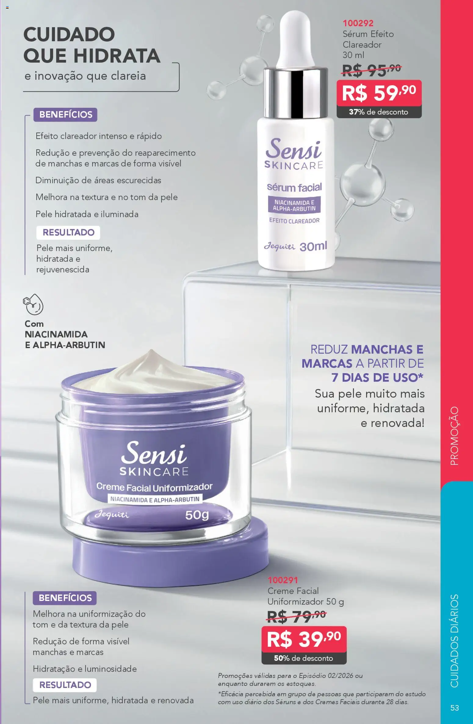 Jequiti Folheto - válido de 30.01.2026 | Página: 53 | Produtos: Sérum, Creme