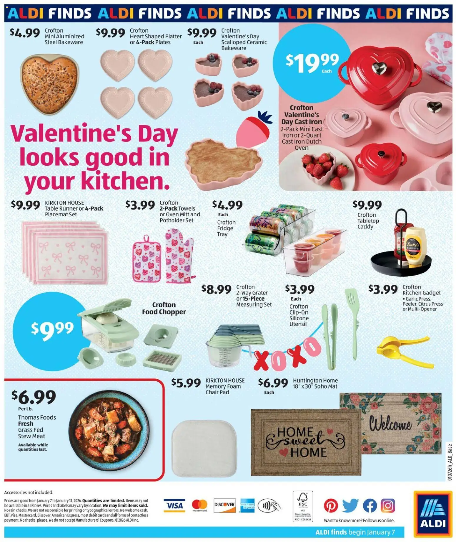 Aldi In Store Ad - valid from 07.01.2026 | Page: 2 | Products: Chair, Garlic, Oven, Iron