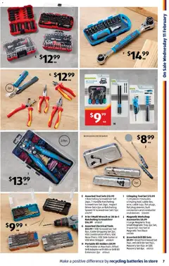 Preview of Catalogue Aldi - valid from 11.02.2026 | Page: 7 | Products: Adaptor, Batteries, Cable, Cutter