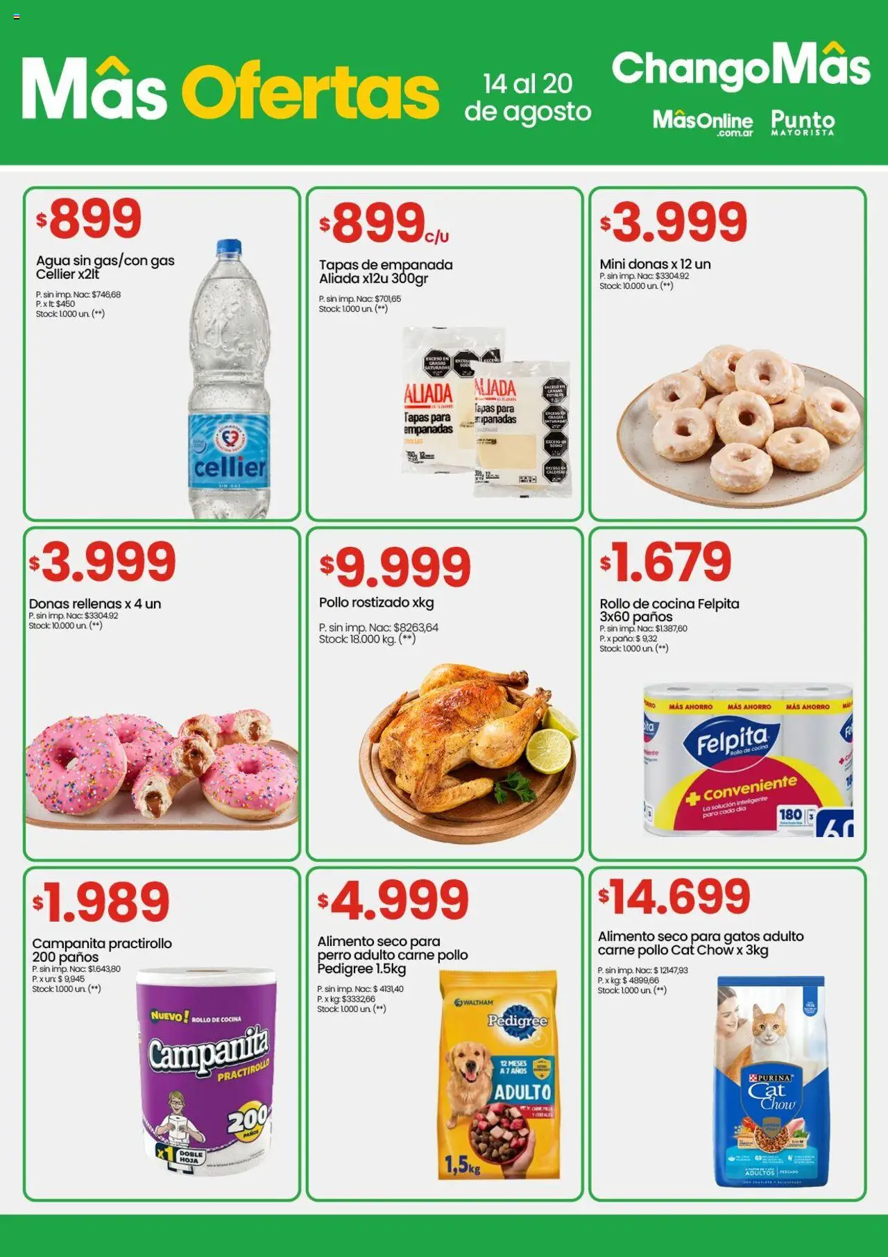 Punto Mayorista catálogo │ válido desde el 14.08.2025 | Página: 7 | Productos: Cocina, Pollo, Agua